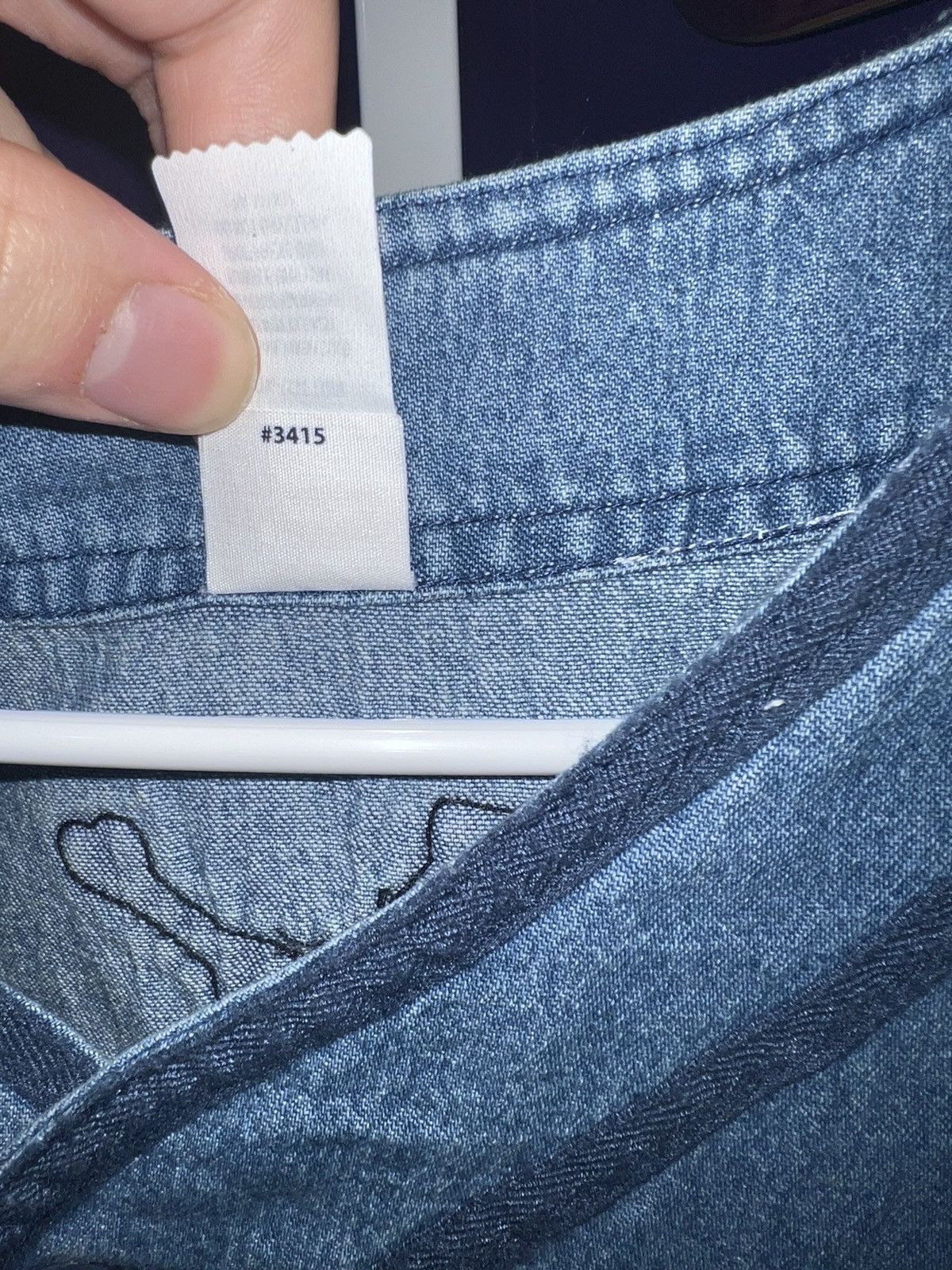 Supreme Patches Denim Baseball Jersey