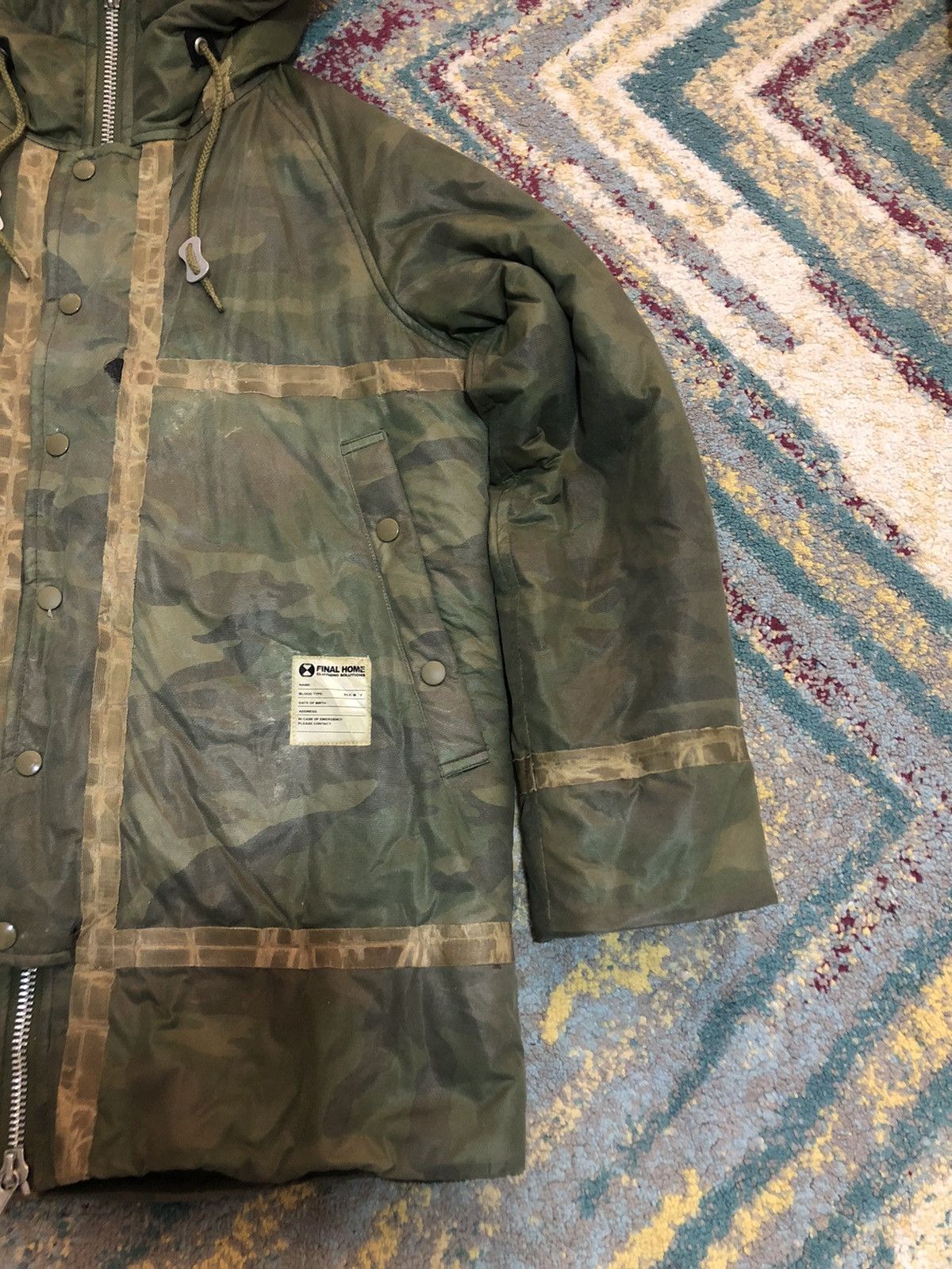 Final Home 🔥Vintage 1994 Final Home Survival Camouflage Hoodie Jacket Size US XS / EU 42 / 0 - 6 Thumbnail