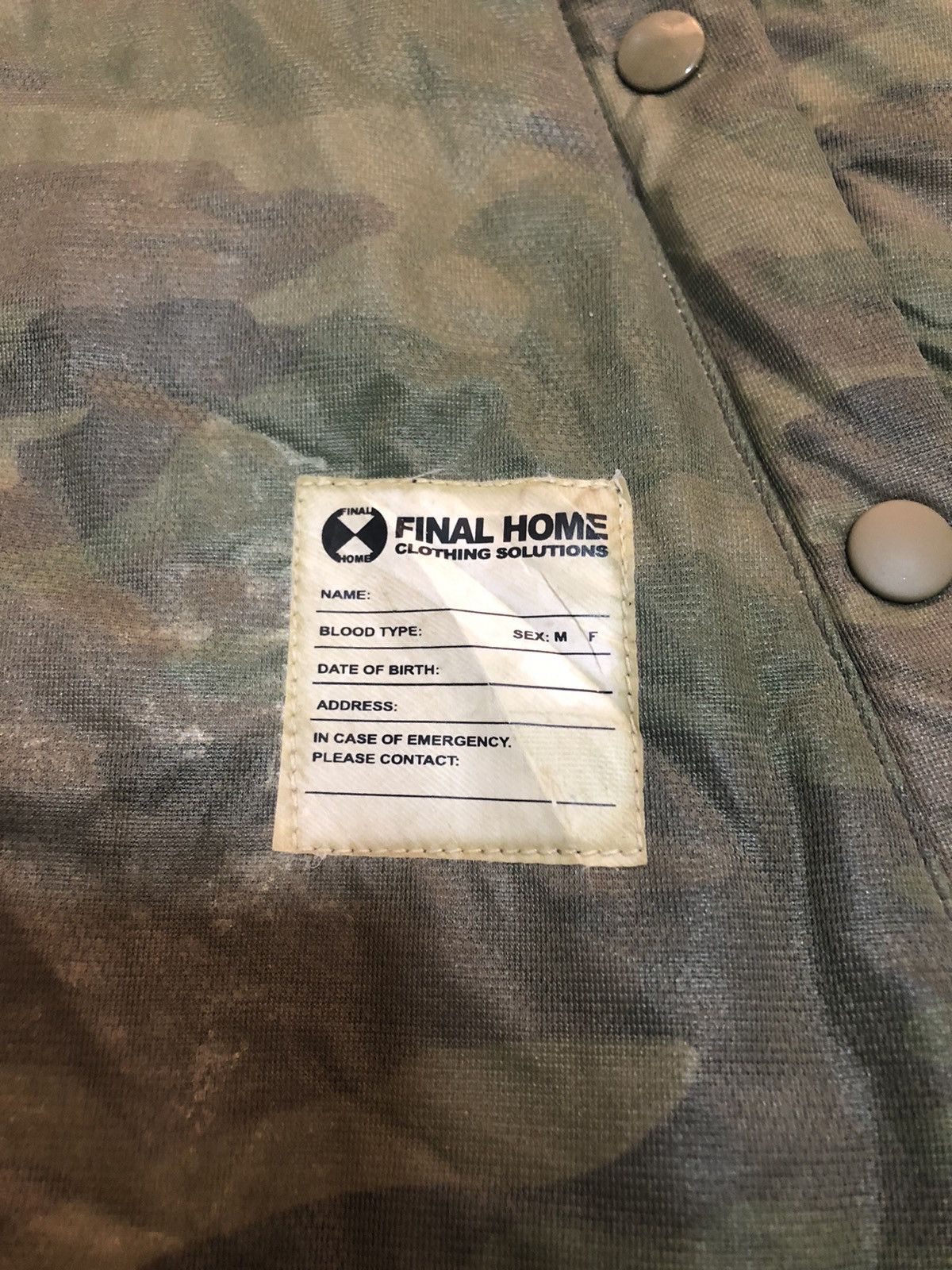 Final Home 🔥Vintage 1994 Final Home Survival Camouflage Hoodie Jacket Size US XS / EU 42 / 0 - 11 Thumbnail