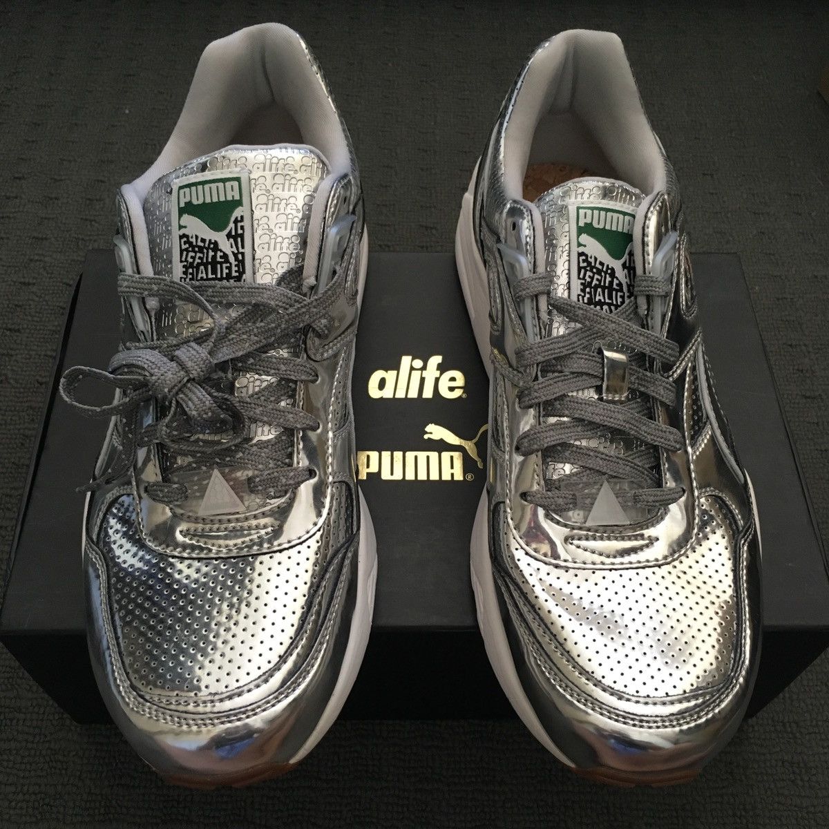 Alife × Puma ALIFE x Puma R698 “Metallic Silver” Size US 9 / EU 42 - 3 Thumbnail