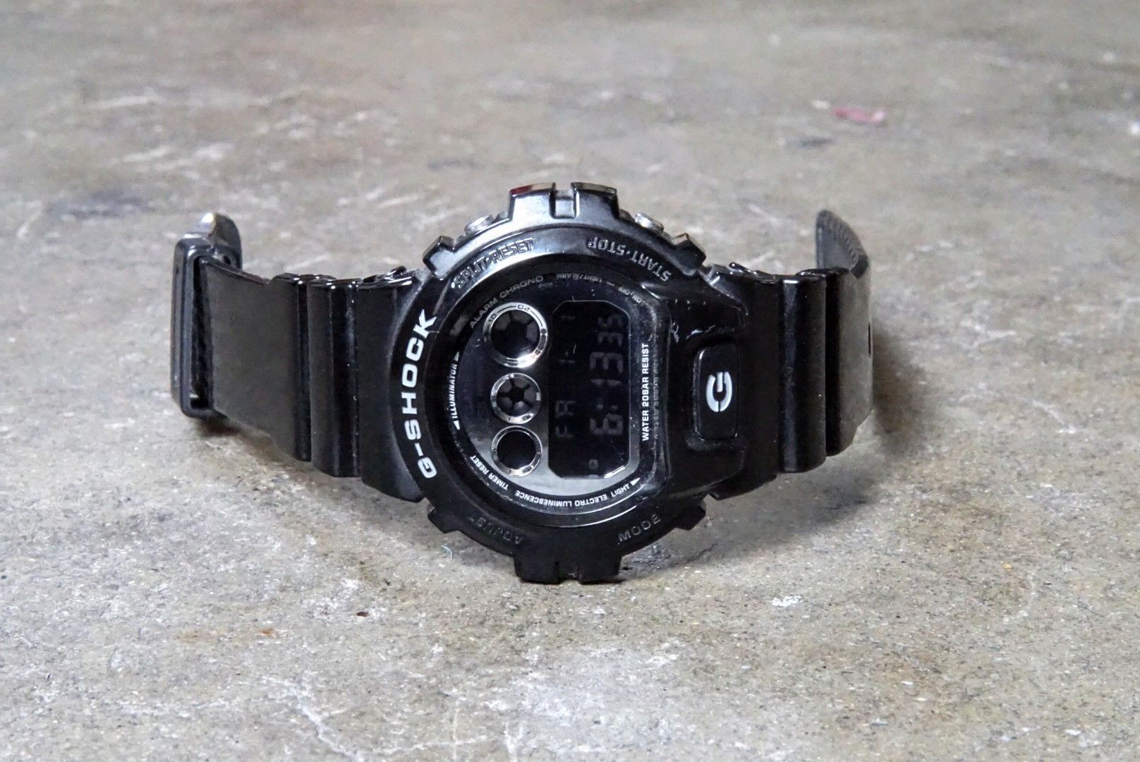 Casio × G Shock Casio G-Shock DW-6900NB-1 Black Silver Watch Rubber Glossy Size ONE SIZE - 1 Thumbnail