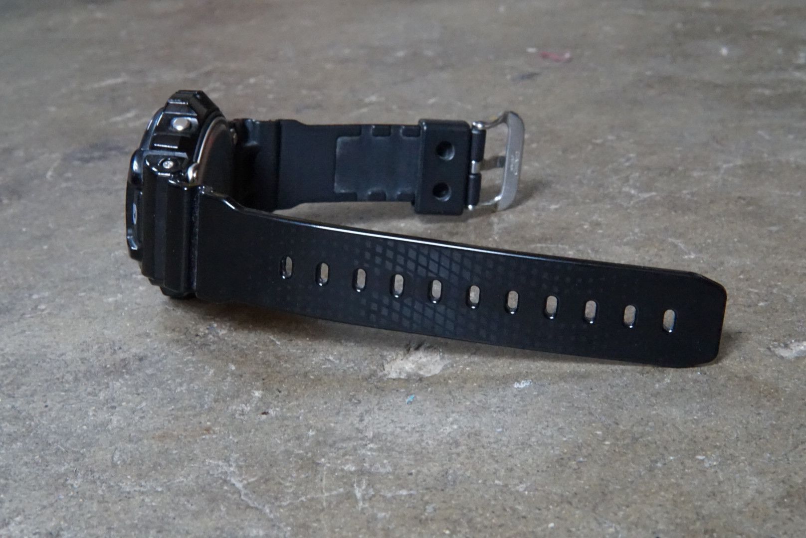 Casio × G Shock Casio G-Shock DW-6900NB-1 Black Silver Watch Rubber Glossy Size ONE SIZE - 5 Thumbnail