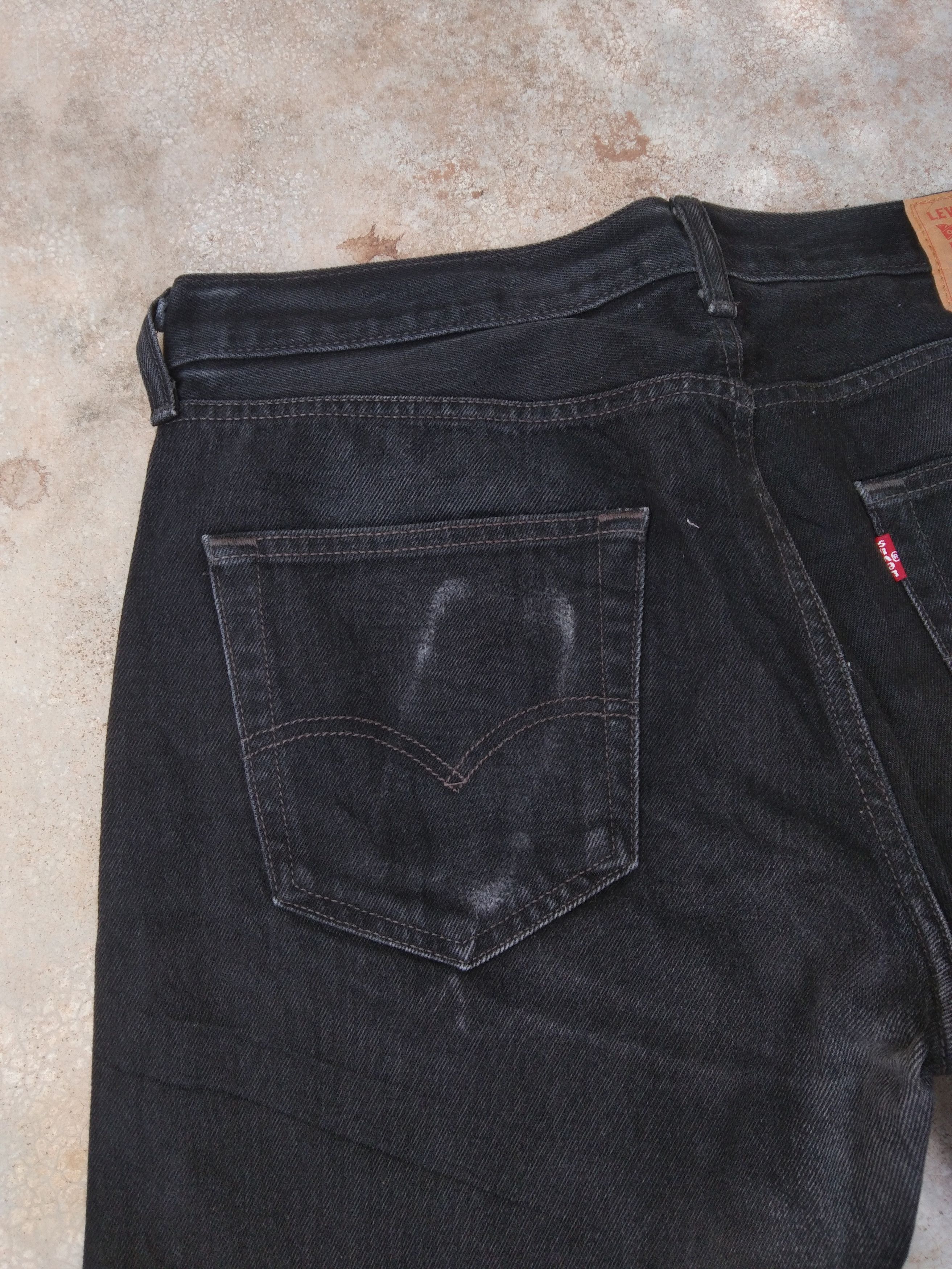 Levi's × Vintage Vintage Levis 501 Black Distressed Jeans 34x29 Size US 34 / EU 50 - 10 Thumbnail