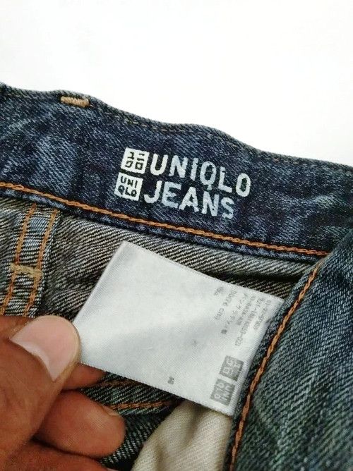 Japanese Brand Vintage Uniqlo Selvedge Redline Distressed Jeans 30x31 Size US 30 / EU 46 - 10 Thumbnail