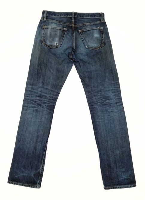 Japanese Brand Vintage Uniqlo Selvedge Redline Distressed Jeans 30x31 Size US 30 / EU 46 - 2 Thumbnail