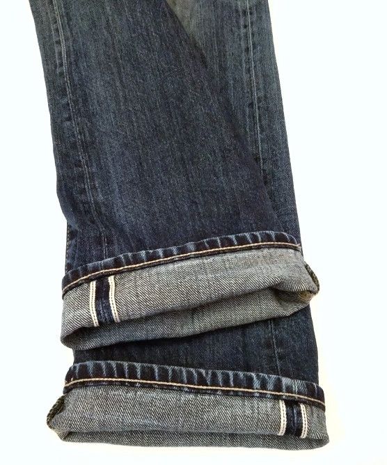 Japanese Brand Vintage Uniqlo Selvedge Redline Distressed Jeans 30x31 Size US 30 / EU 46 - 3 Thumbnail