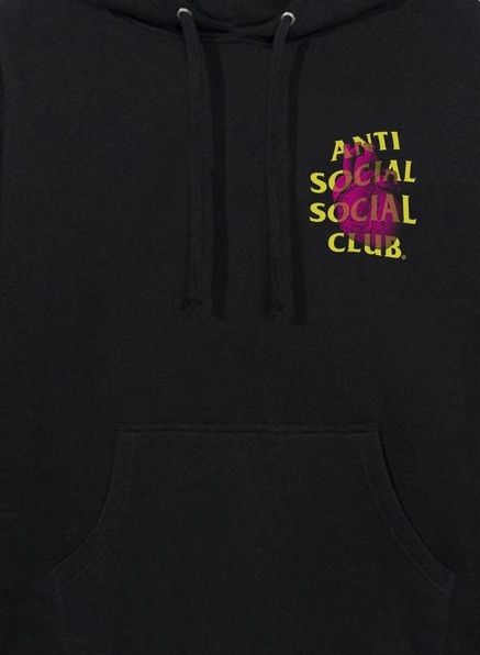 Anti Social Social Club DS AW21 Yellow ASSC Pulse Check Safety Black Hoodie Supreme Size US S / EU 44-46 / 1 - 5 Thumbnail