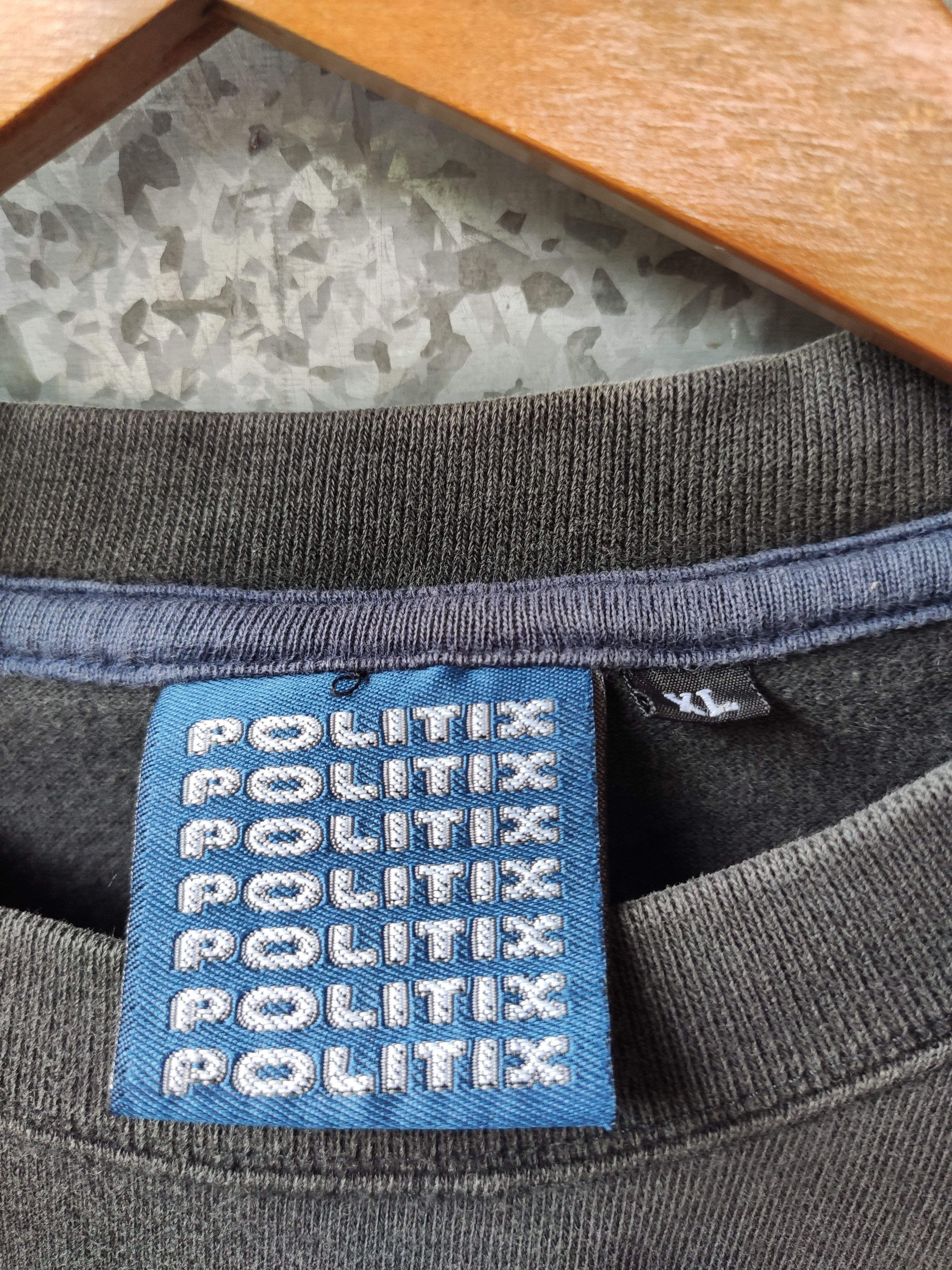 Japanese Brand Politix long sleeve OVER Spell out Size US L / EU 52-54 / 3 - 5 Thumbnail