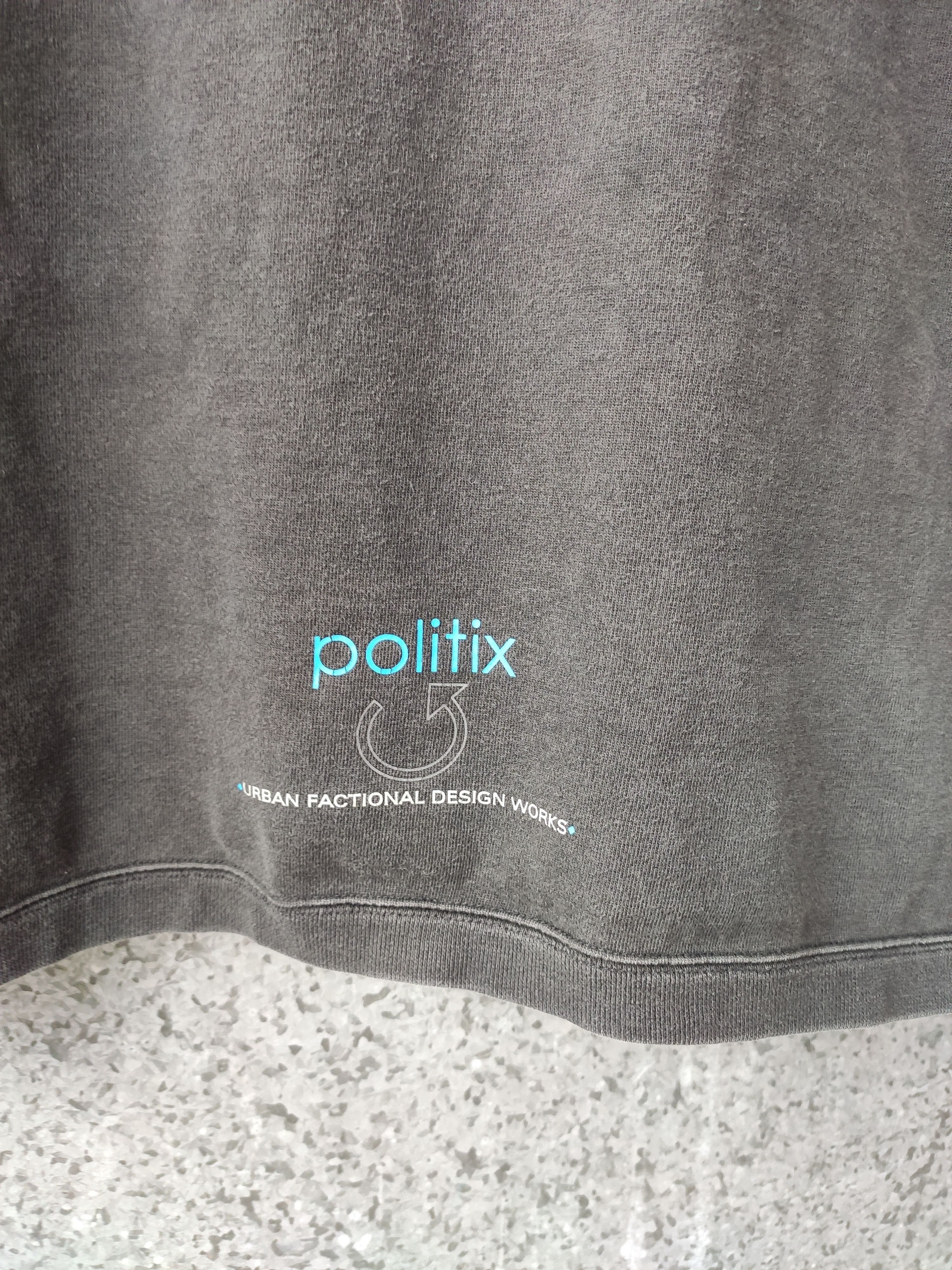 Japanese Brand Politix long sleeve OVER Spell out Size US L / EU 52-54 / 3 - 6 Thumbnail