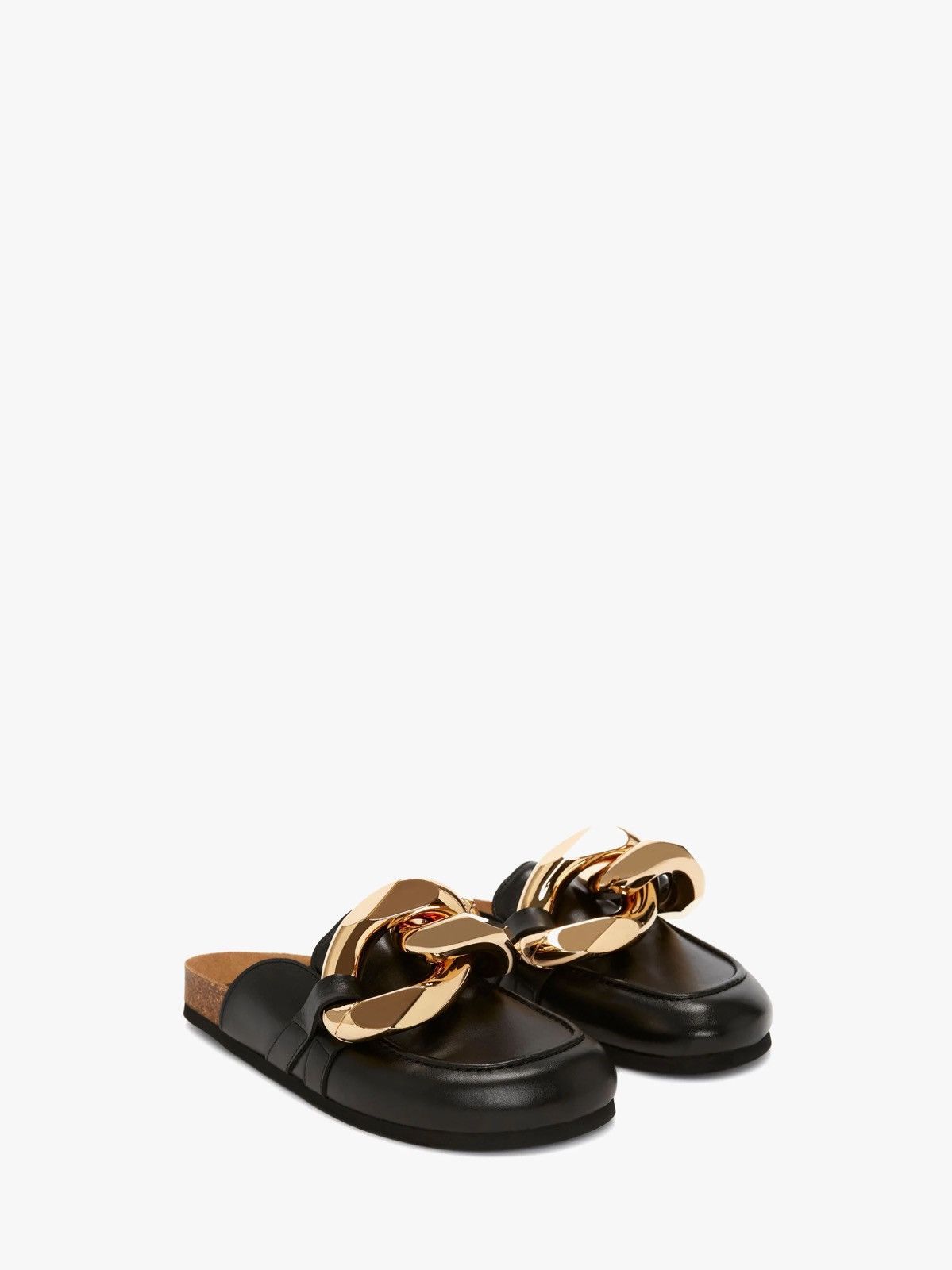 JW Anderson Chain Leather Loafer Mules