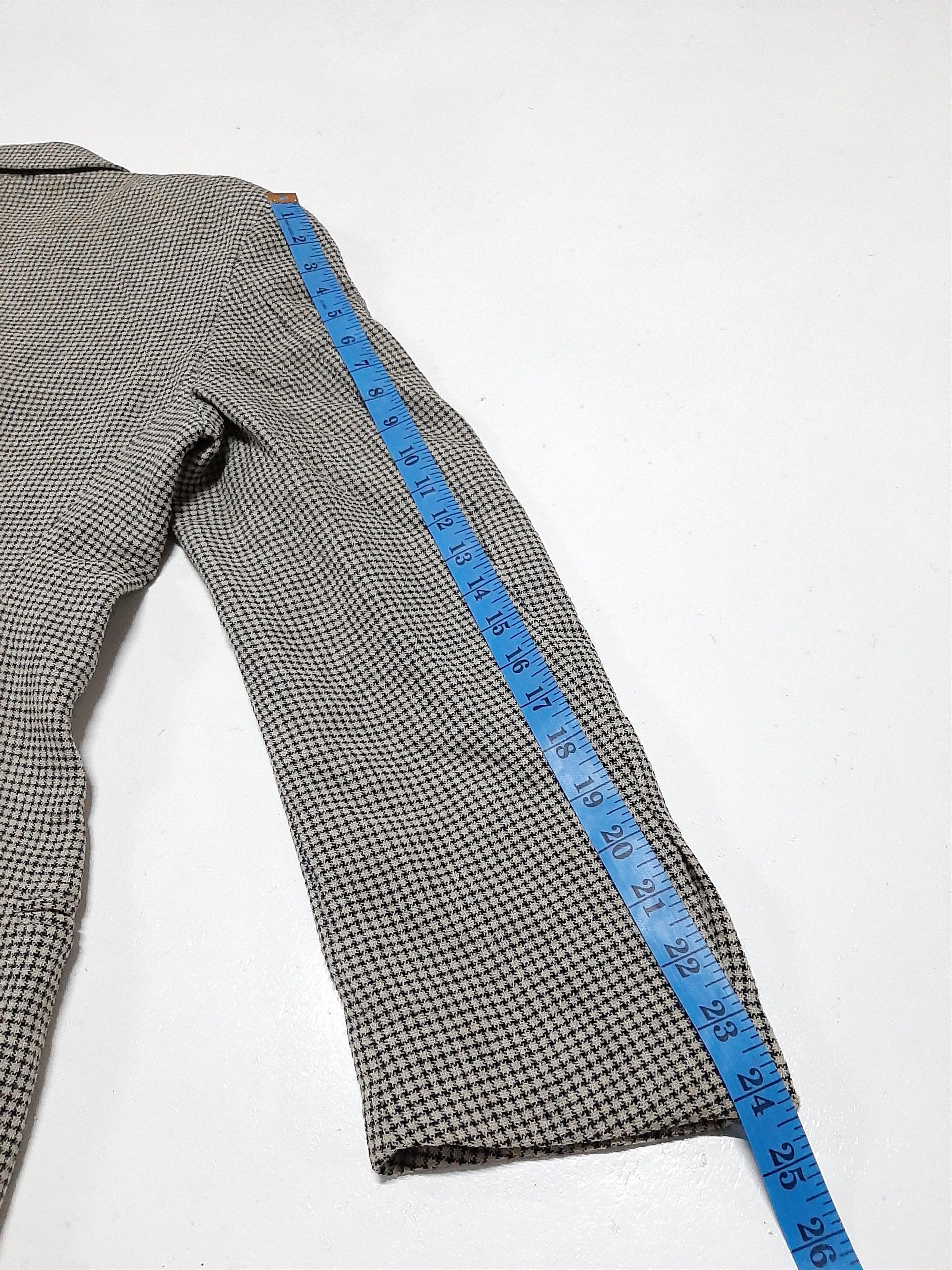 Emporio Armani × Vintage VINTAGE EMPORIO ARMANI SMAL PLAID BLAZER.. Size US XS / EU 42 / 0 - 2 Thumbnail