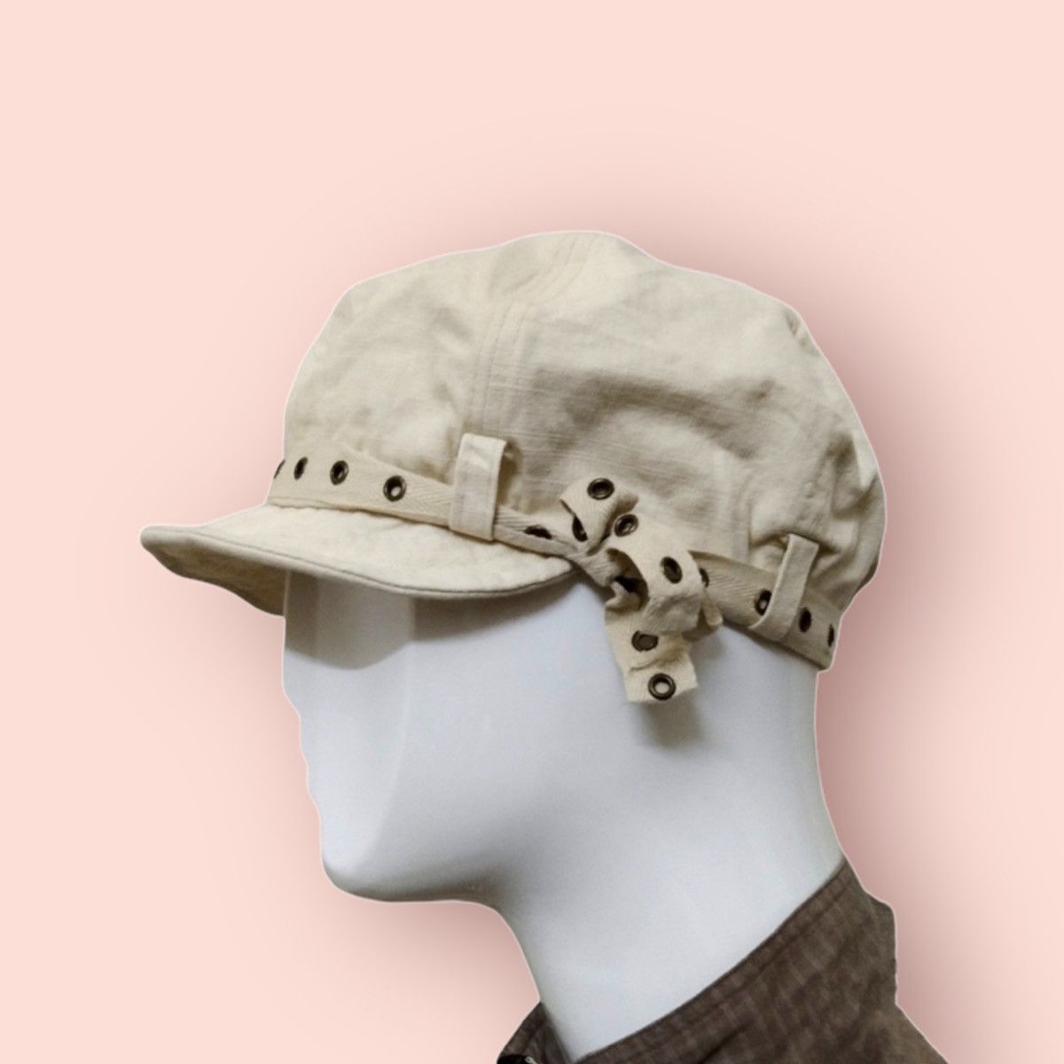 RARE DESIGN BELTED BIKERS GATSBY HAT