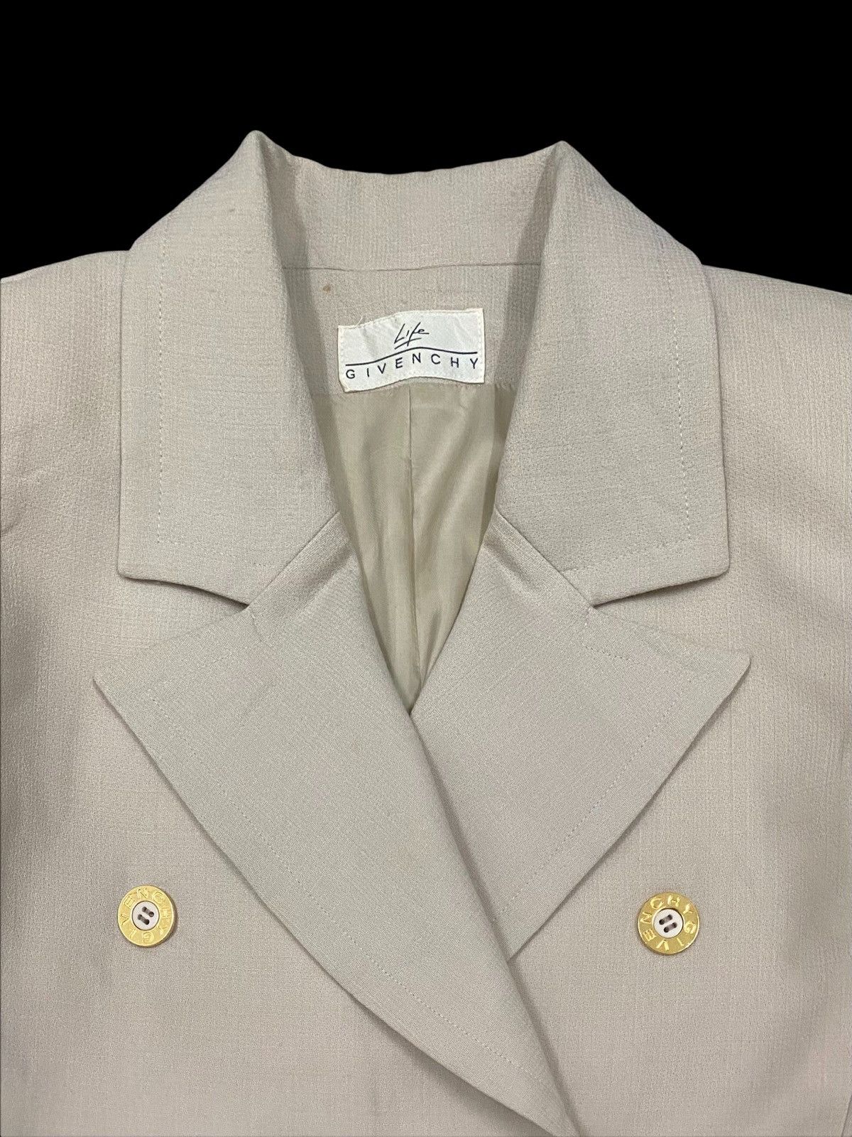 Designer × Givenchy 🔥NEED GONE🔥VTG LIFE GIVENCHY DOUBLE BREASTED COATS JACKET Size S / US 4 / IT 40 - 4 Thumbnail