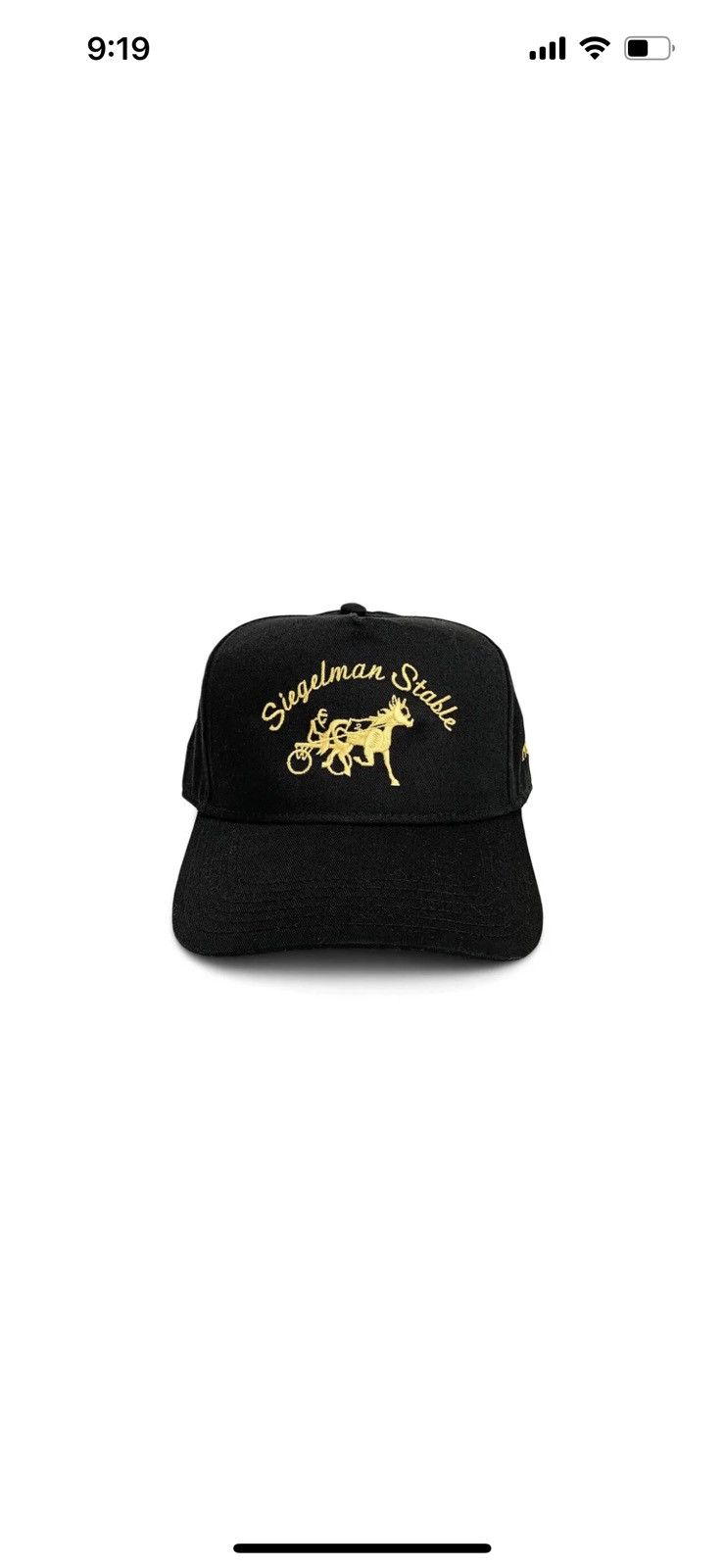 Siegelman Stable Black & newest Gold Cap