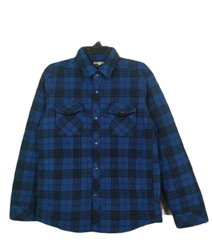 Flannel × Japanese Brand × Uniqlo 💥 Quilted Plaid Flannel Uniqlo Size US M / EU 48-50 / 2 - 1 Thumbnail