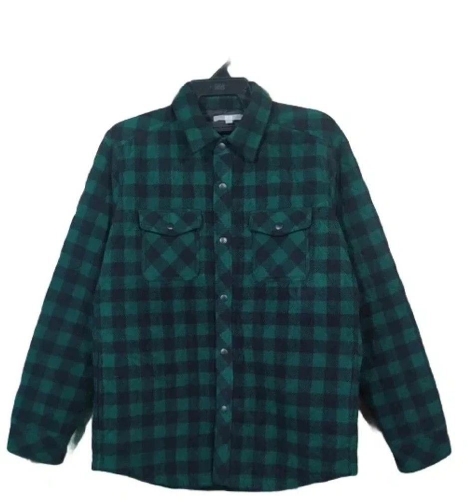 Flannel × Japanese Brand × Uniqlo 💥 Uniqlo Quilted Plaid Flannel Size US M / EU 48-50 / 2 - 1 Thumbnail
