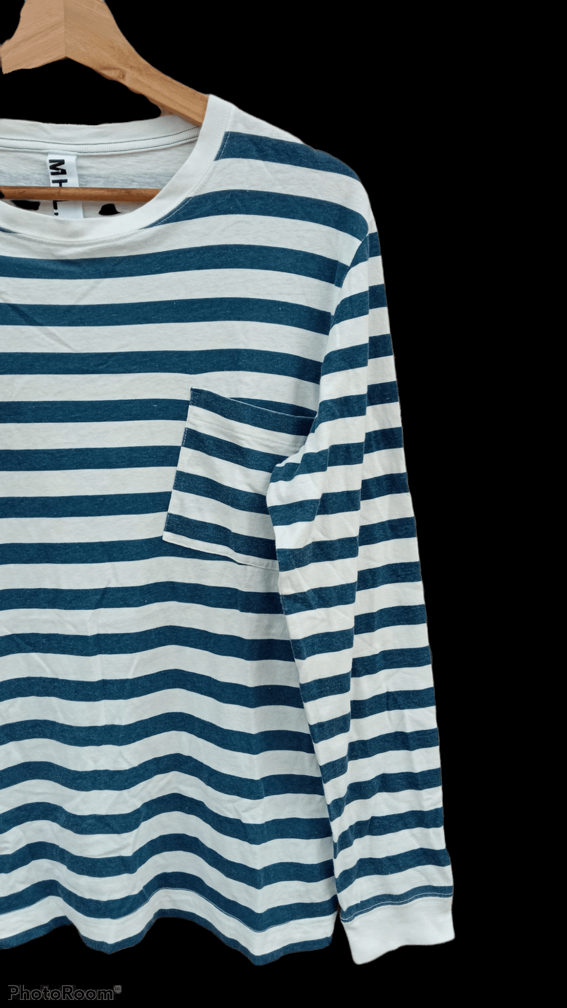 Margaret Howell 🔥🔥MHL Margaret Howell Striped Border LS T-Shirt Size US M / EU 48-50 / 2 - 5 Thumbnail