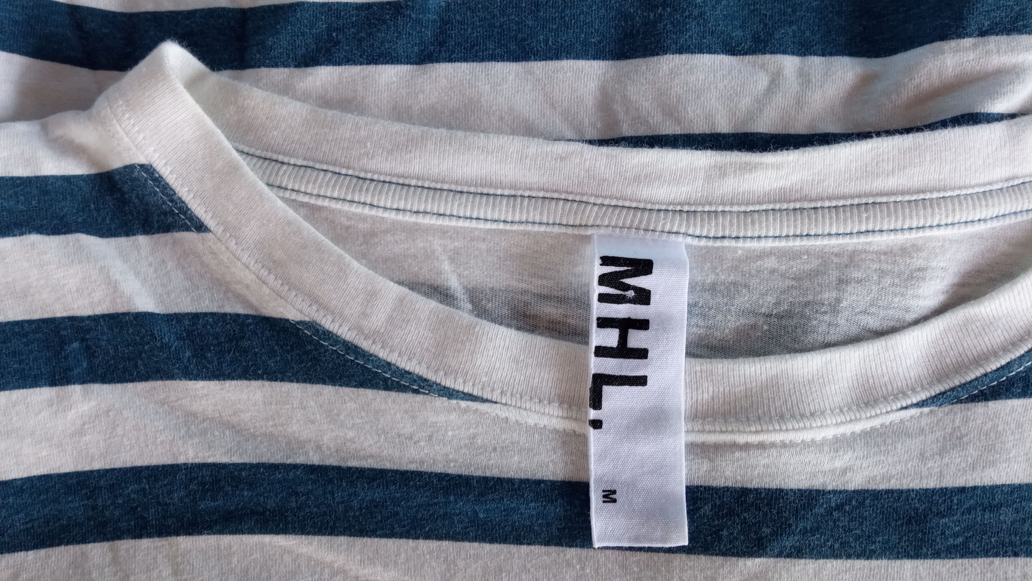 Margaret Howell 🔥🔥MHL Margaret Howell Striped Border LS T-Shirt Size US M / EU 48-50 / 2 - 20 Thumbnail