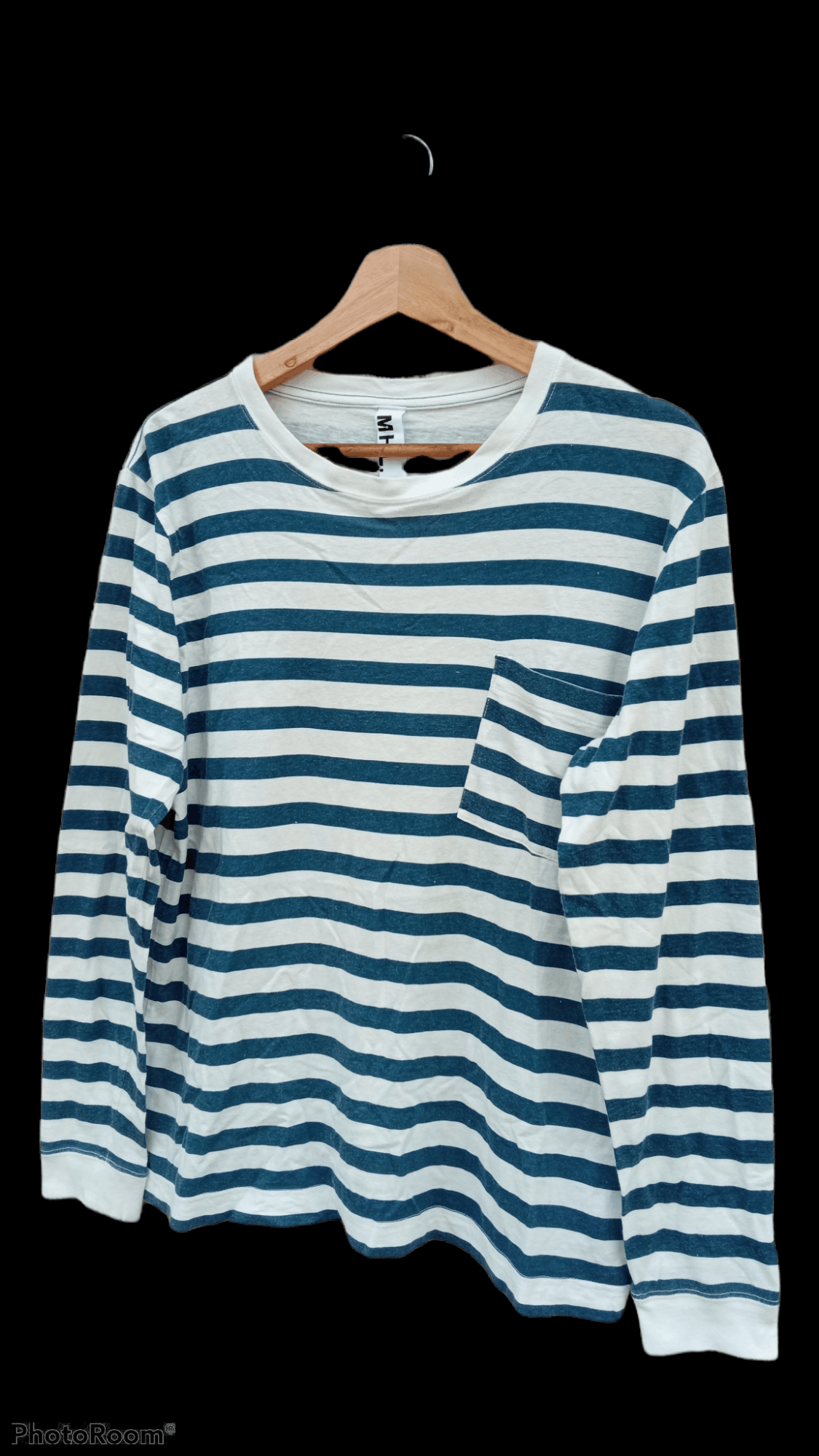 Margaret Howell 🔥🔥MHL Margaret Howell Striped Border LS T-Shirt Size US M / EU 48-50 / 2 - 3 Thumbnail
