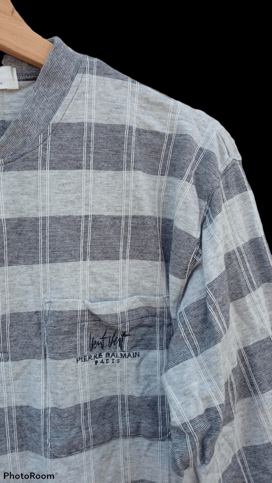 Pierre Balmain × Vintage 🔥🔥Vintage Pierre Balmain Plaid Sweatshirt Size US M / EU 48-50 / 2 - 13 Thumbnail