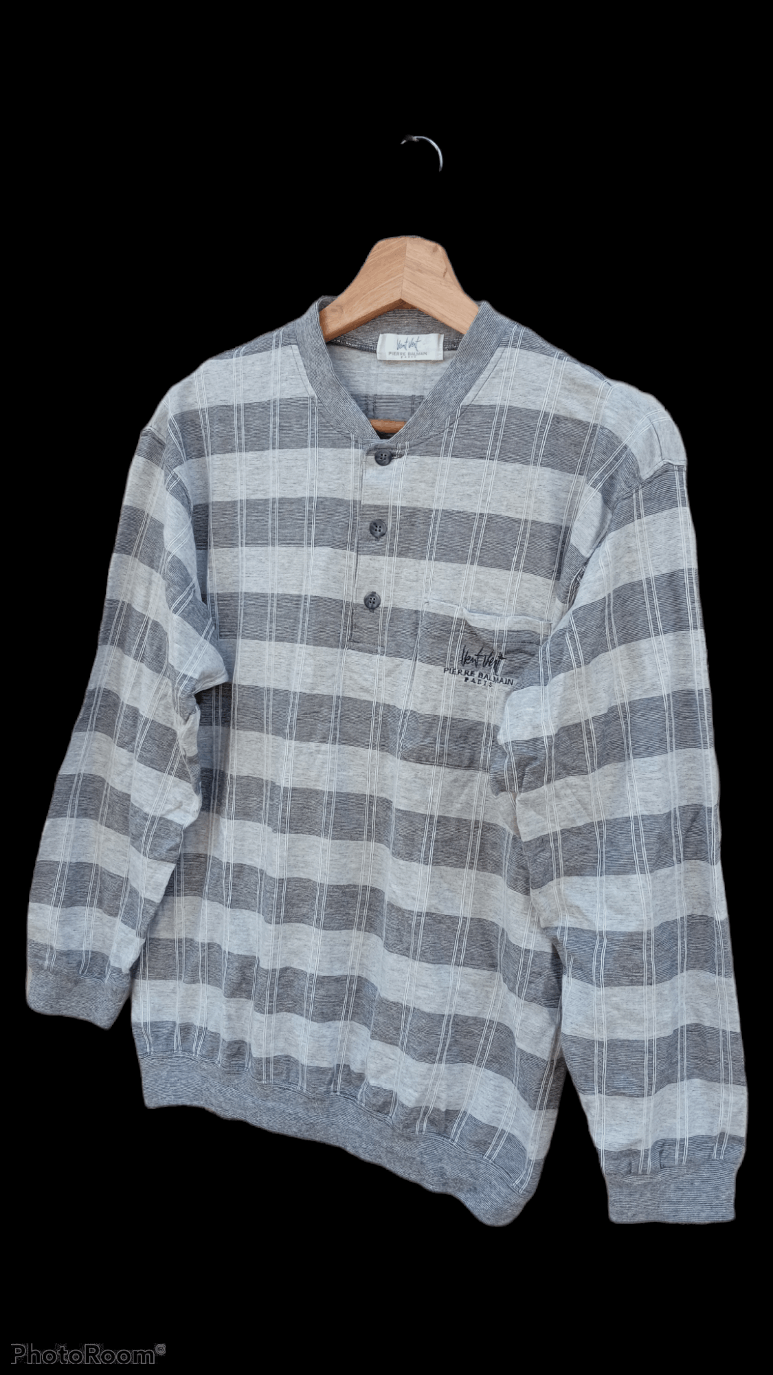 Pierre Balmain × Vintage 🔥🔥Vintage Pierre Balmain Plaid Sweatshirt Size US M / EU 48-50 / 2 - 3 Thumbnail
