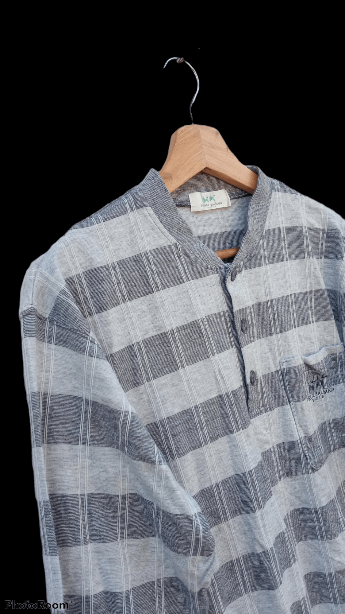 Pierre Balmain × Vintage 🔥🔥Vintage Pierre Balmain Plaid Sweatshirt Size US M / EU 48-50 / 2 - 6 Thumbnail