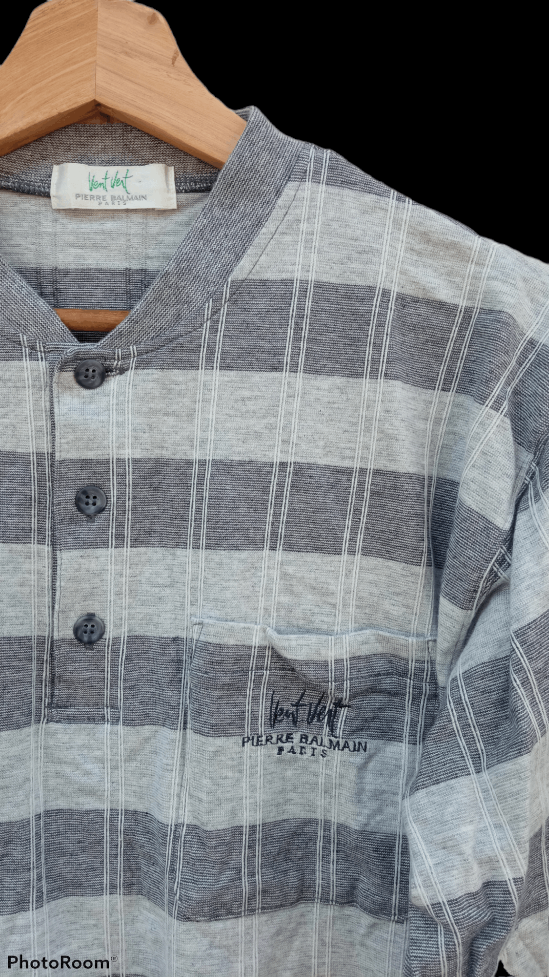 Pierre Balmain × Vintage 🔥🔥Vintage Pierre Balmain Plaid Sweatshirt Size US M / EU 48-50 / 2 - 14 Thumbnail