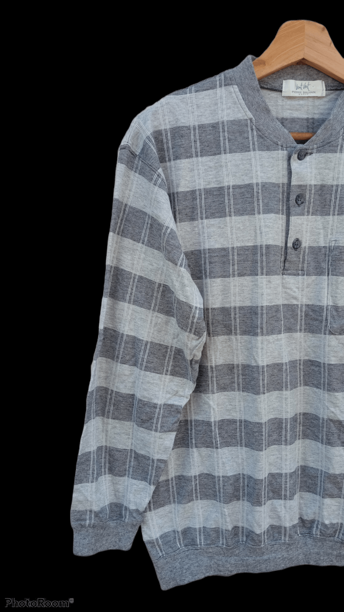 Pierre Balmain × Vintage 🔥🔥Vintage Pierre Balmain Plaid Sweatshirt Size US M / EU 48-50 / 2 - 4 Thumbnail