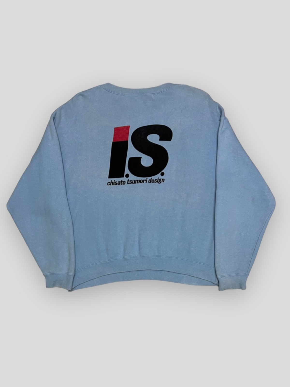 Pre-owned Vintage Send Offer Japan Issey Miyake Cropped Sweatshirt In Blue