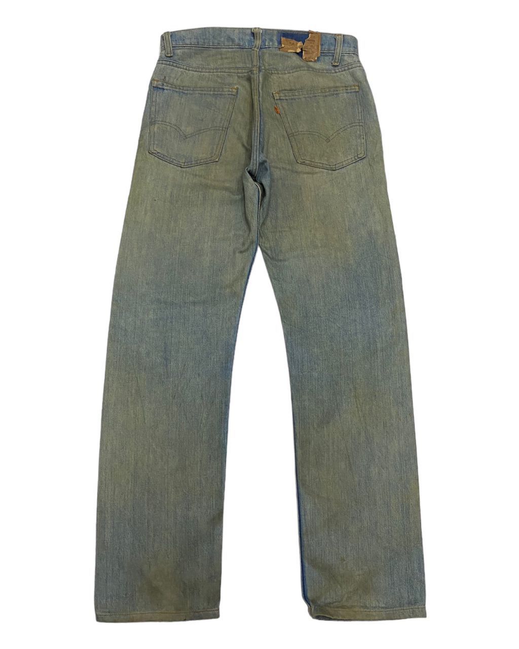 Levi's 🔥LEVIS 505 ORANGE TAB BUTTON #8 70s DISTRESSED DENIM PANTS Size US 31 - 3 Thumbnail