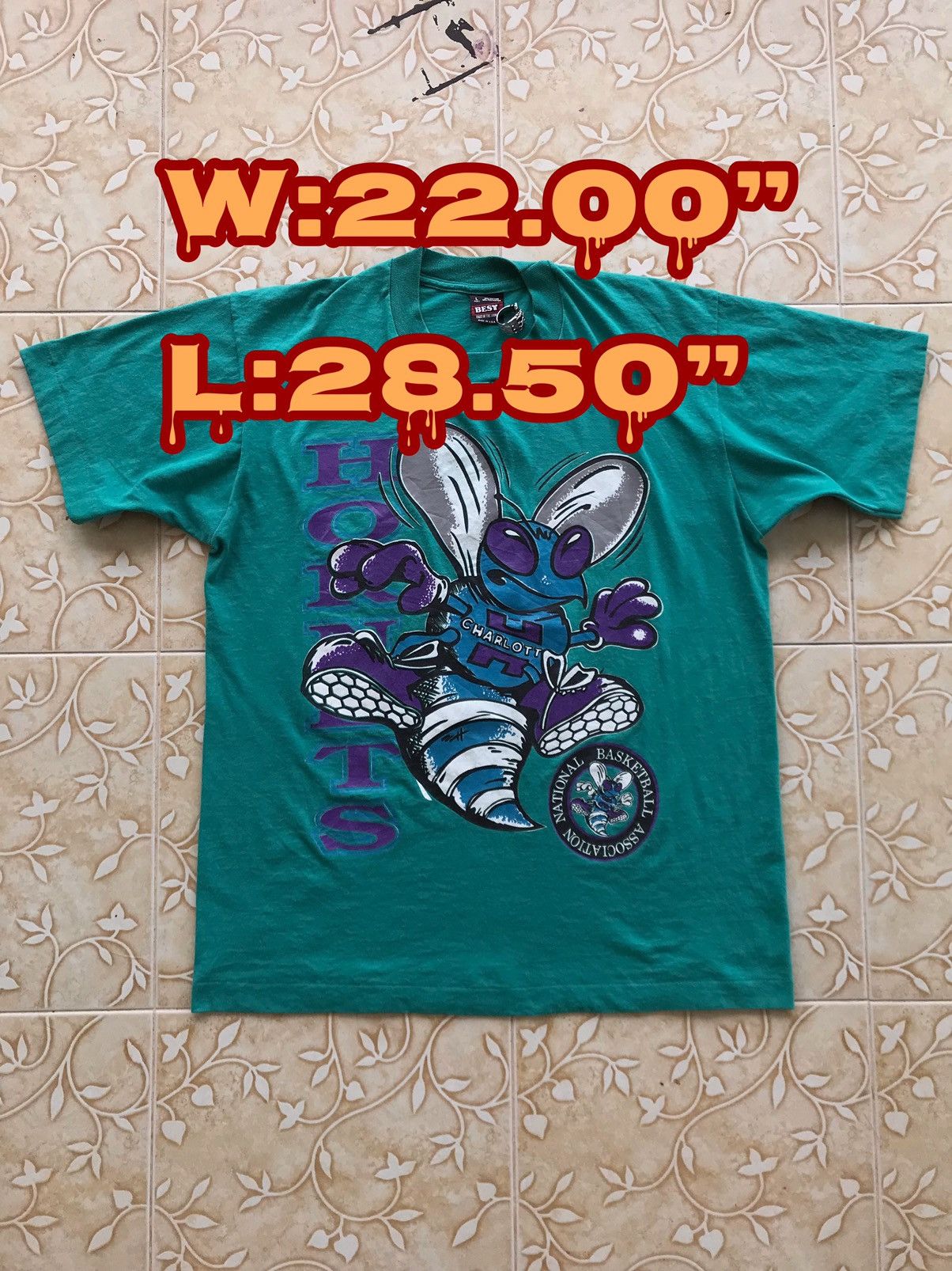 90s Charlotte Hornets VTG Best by Fruit of The Loom Shirt