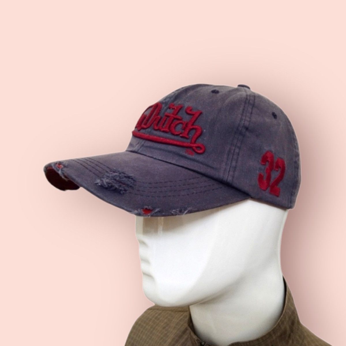 Von Dutch VON DUTCH VINTAGE DISTRESSED STRAPBACK Size ONE SIZE - 4 Thumbnail