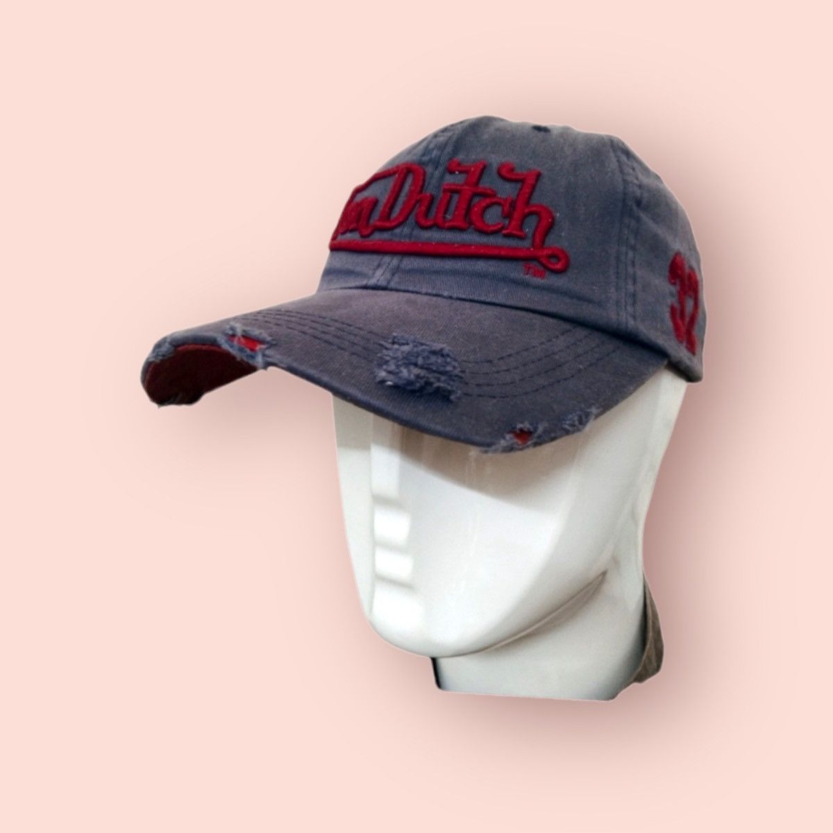 Von Dutch VON DUTCH VINTAGE DISTRESSED STRAPBACK Size ONE SIZE - 7 Thumbnail