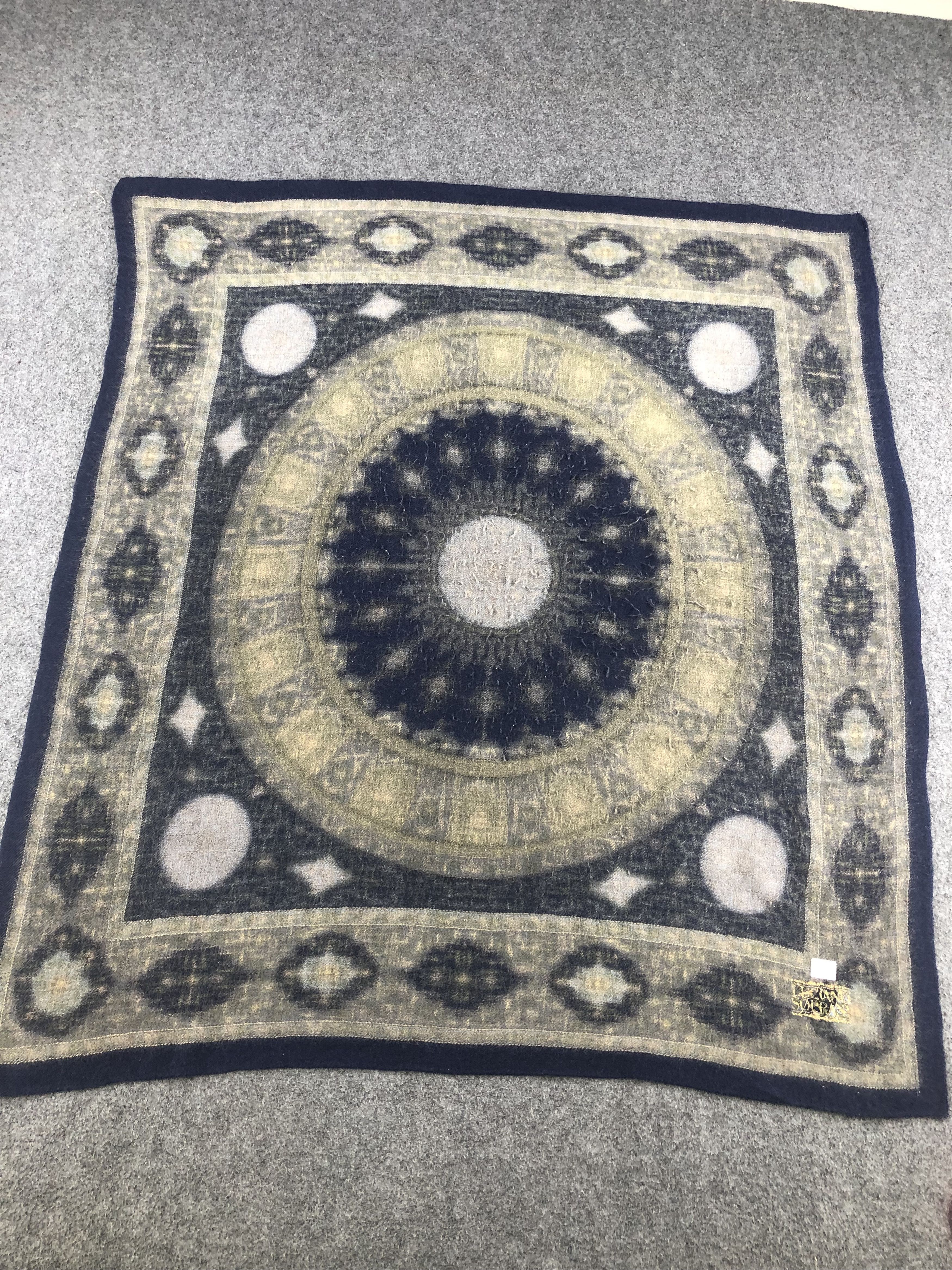 Vintage Luciano Soprani Wool Scarf Size ONE SIZE - 2 Thumbnail