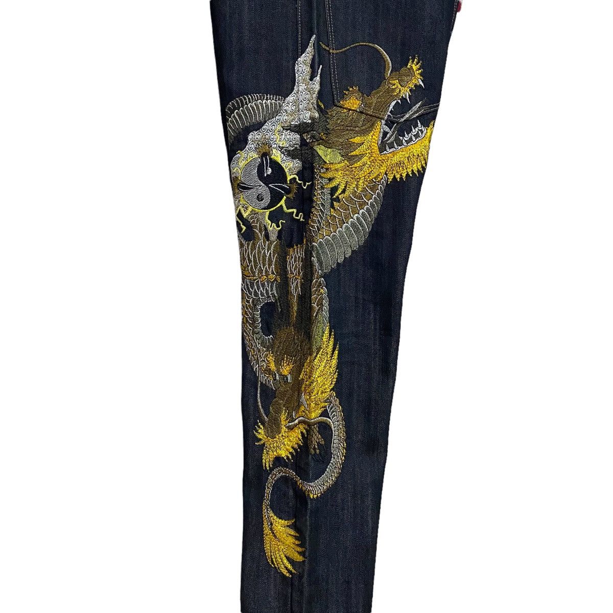 Dragonfly Sugoi Japan Tattoo Denim Embroidery Jeans Dragon fly Size US 30 / EU 46 - 4 Thumbnail