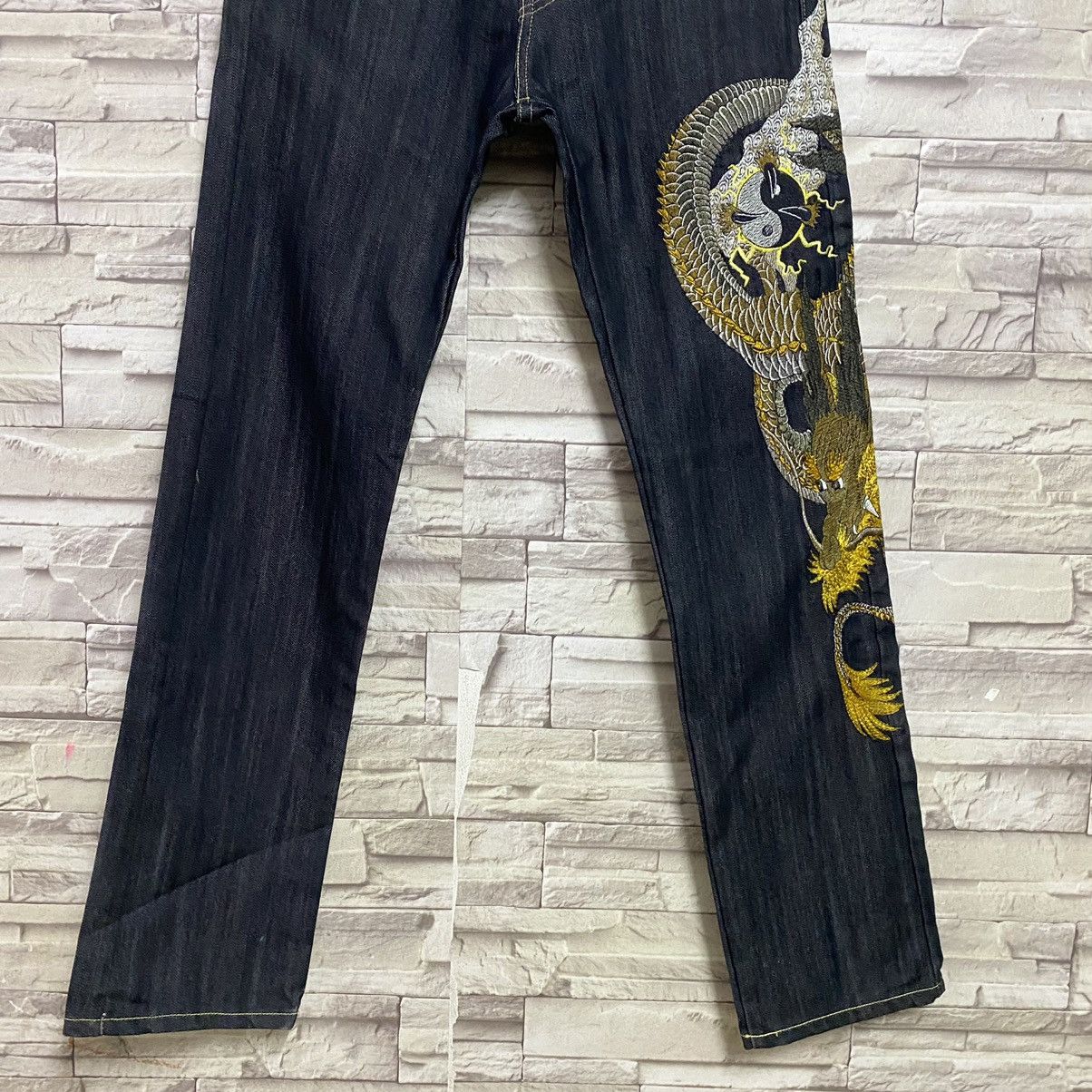 Dragonfly Sugoi Japan Tattoo Denim Embroidery Jeans Dragon fly Size US 30 / EU 46 - 7 Thumbnail