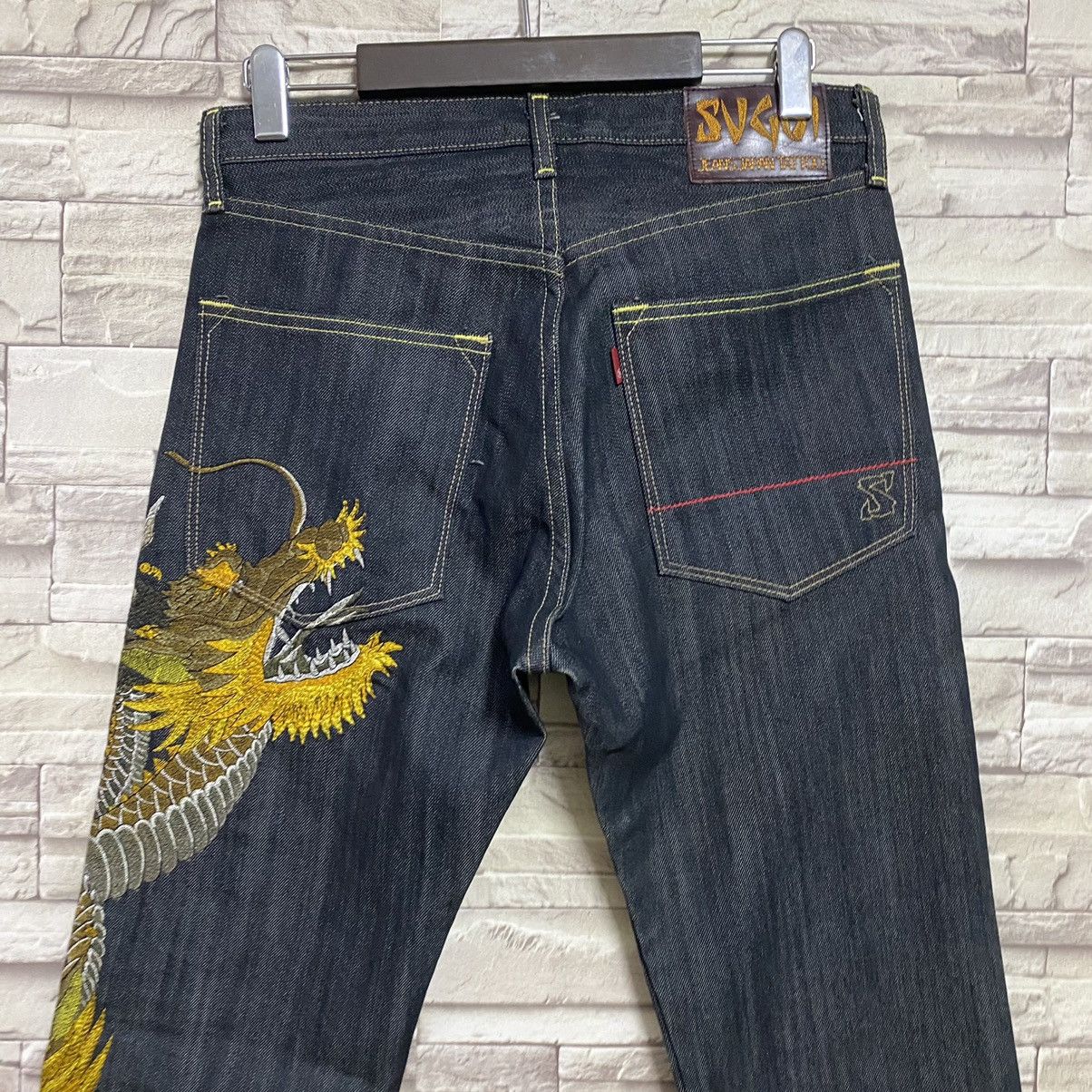 Dragonfly Sugoi Japan Tattoo Denim Embroidery Jeans Dragon fly Size US 30 / EU 46 - 12 Thumbnail