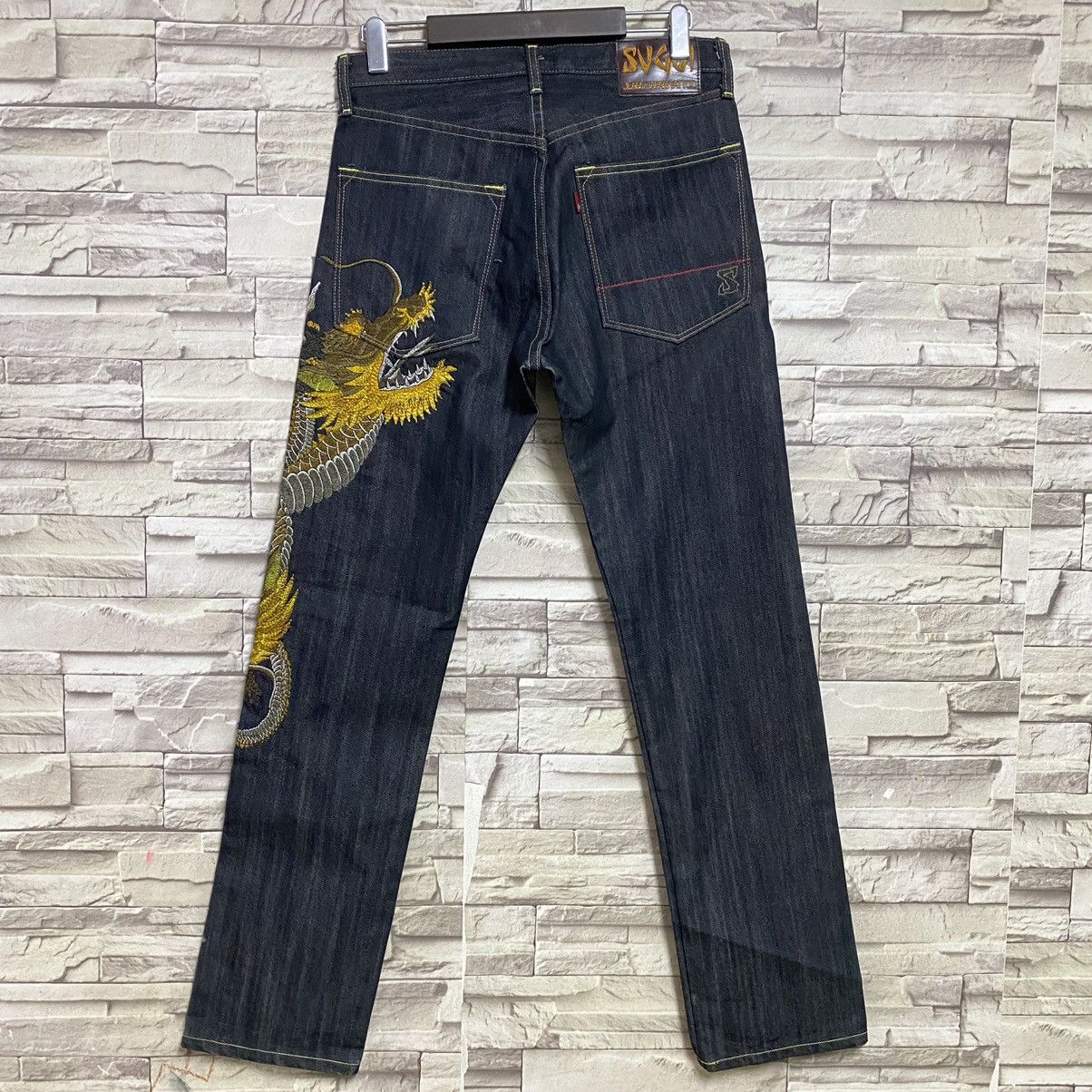 Dragonfly Sugoi Japan Tattoo Denim Embroidery Jeans Dragon fly Size US 30 / EU 46 - 11 Thumbnail