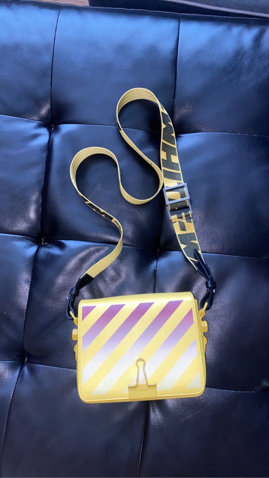 Pre-owned Off-white Yellow Gradient Side Bag