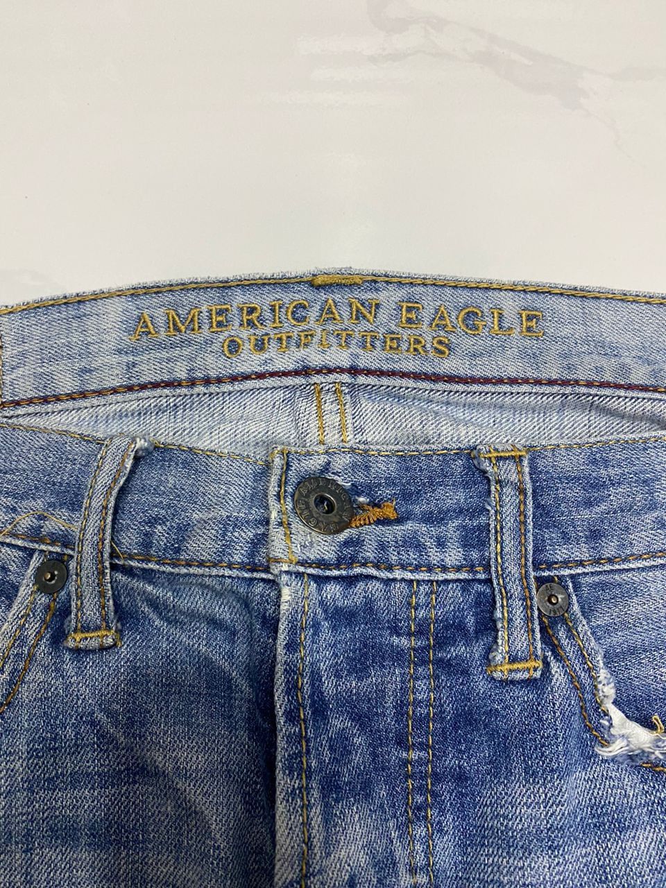 If Six Was Nine 🔥SASHIKO BORO PATCHWORK DENIM DISTRESSED BY AMERICAN EAGLE Size US 32 / EU 48 - 11 Thumbnail