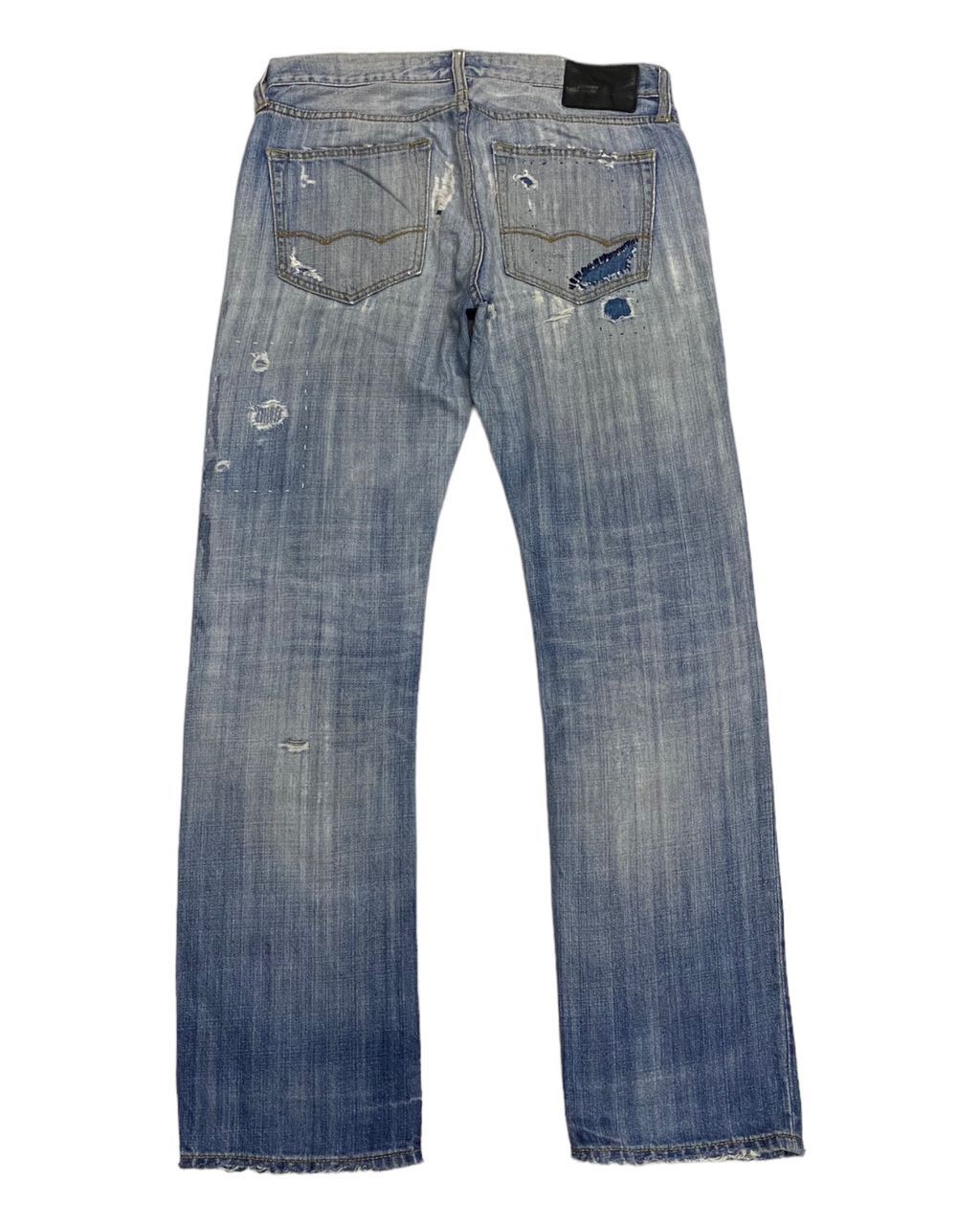 If Six Was Nine 🔥SASHIKO BORO PATCHWORK DENIM DISTRESSED BY AMERICAN EAGLE Size US 32 / EU 48 - 6 Thumbnail