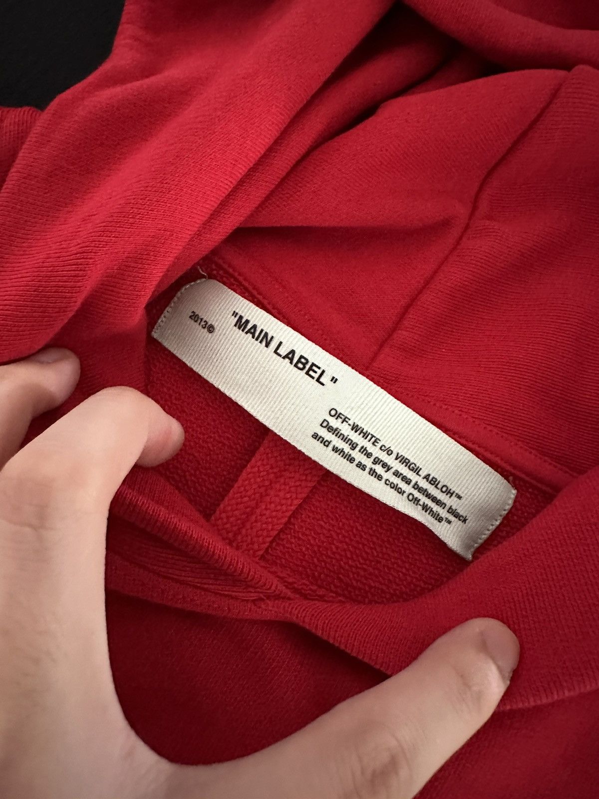 Off-White Exclusive Off White Red Mona Lisa Hoodie Size US M / EU 48-50 / 2 - 4 Thumbnail