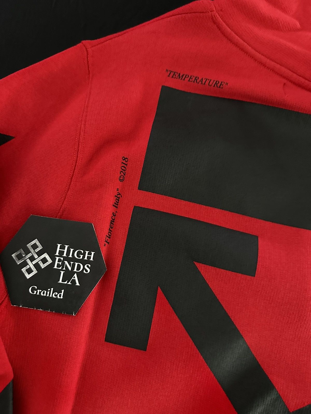 Off-White Exclusive Off White Red Mona Lisa Hoodie Size US M / EU 48-50 / 2 - 9 Thumbnail