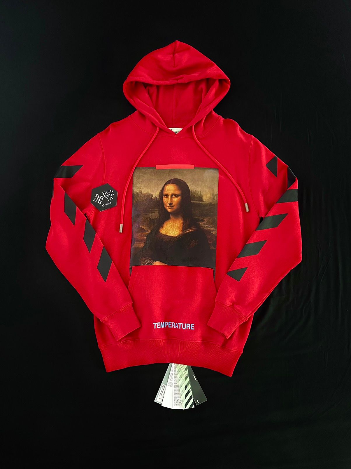 Off-White Exclusive White Red Mona Lisa Hoodie | Grailed