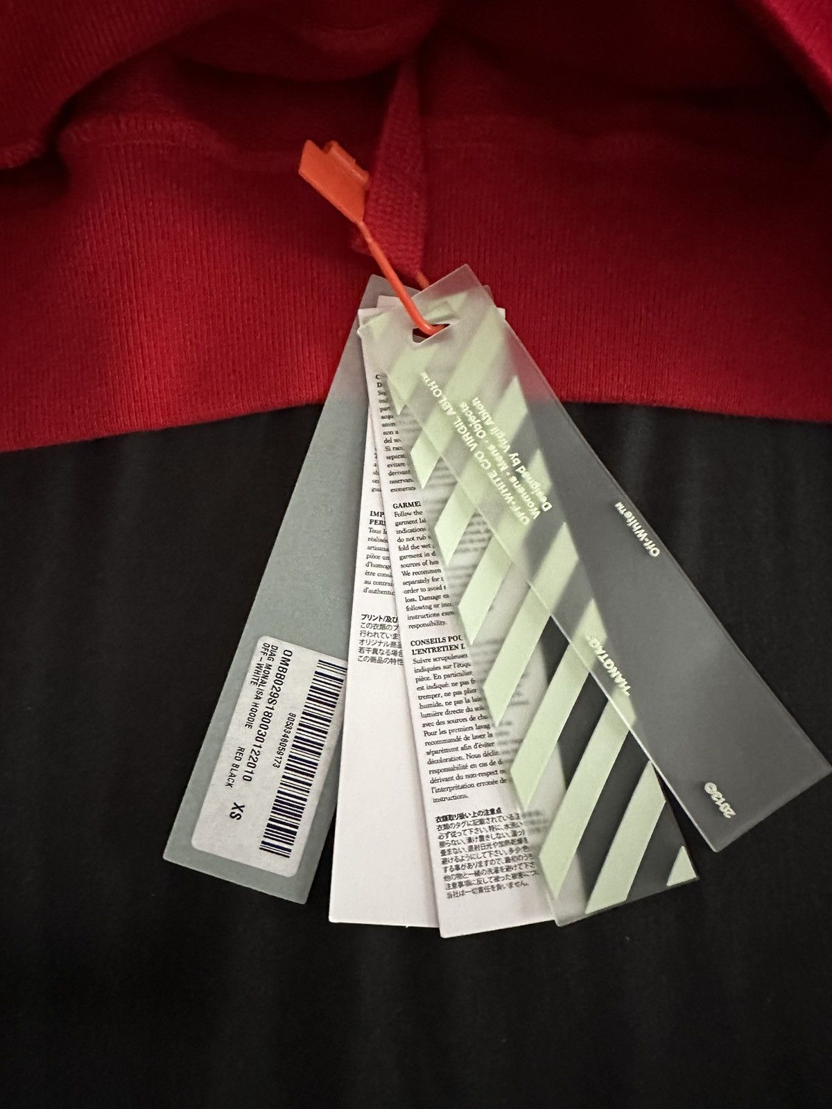 Off-White Exclusive Off White Red Mona Lisa Hoodie Size US M / EU 48-50 / 2 - 6 Thumbnail