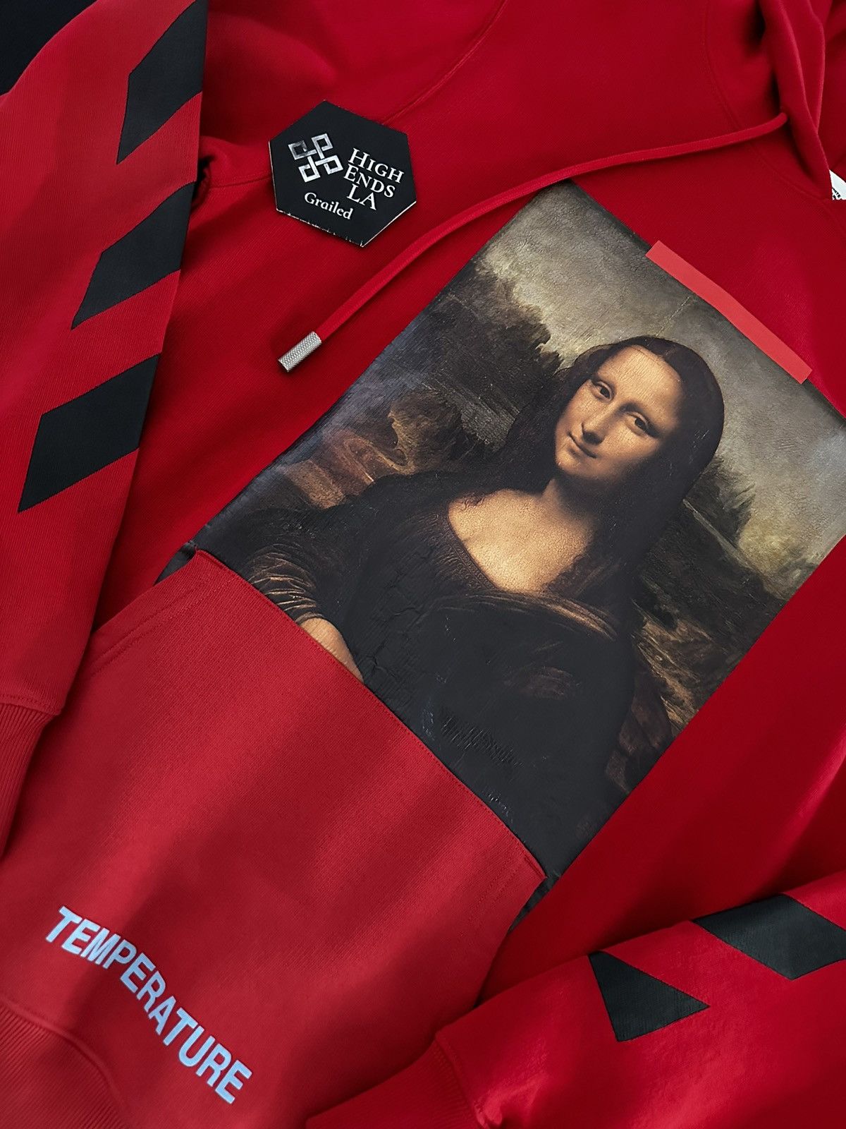 Off-White Exclusive Off White Red Mona Lisa Hoodie Size US M / EU 48-50 / 2 - 3 Thumbnail
