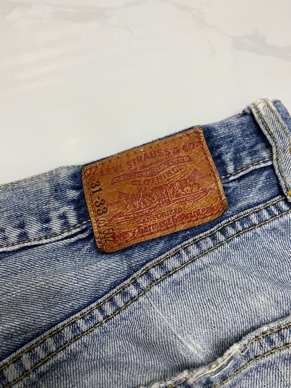 JNCO × Levi's × Vintage 🔥LEVIS 502 SASHIKO BORO PATCHWORK DISTRESSED DENIM PANTS Size US 30 / EU 46 - 10 Thumbnail