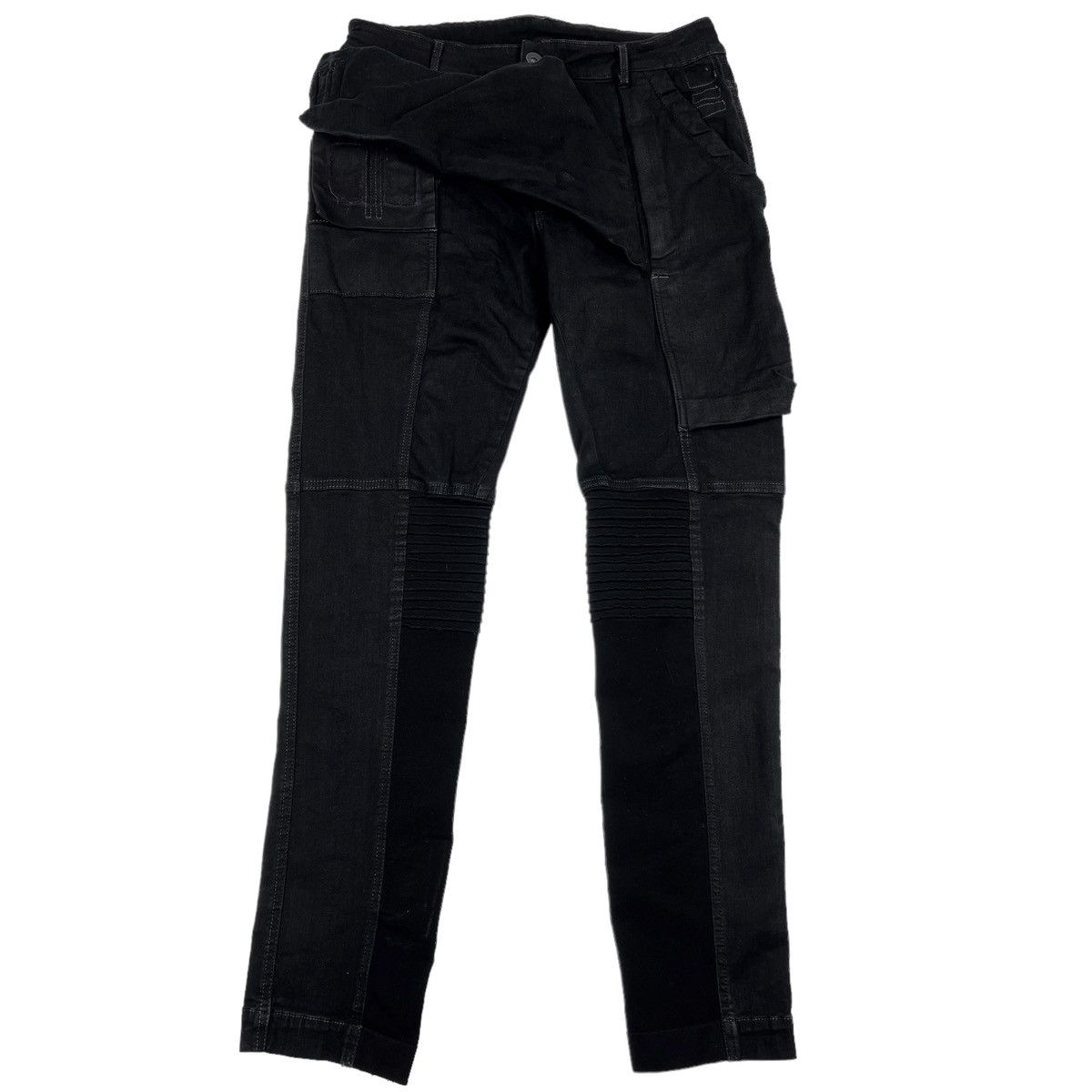 Rick Owens × Rick Owens Drkshdw Rick Owens DRKSHDW FW16 Black Matte Memphis Jeans Size US 33 - 1 Thumbnail
