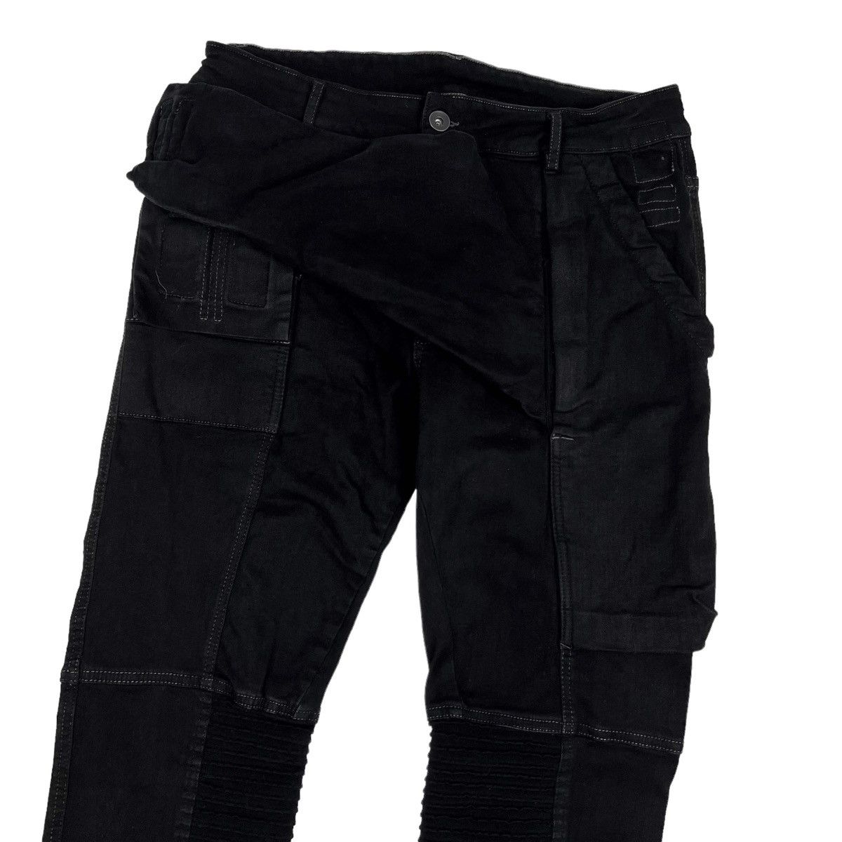 Rick Owens × Rick Owens Drkshdw Rick Owens DRKSHDW FW16 Black Matte Memphis Jeans Size US 33 - 2 Thumbnail