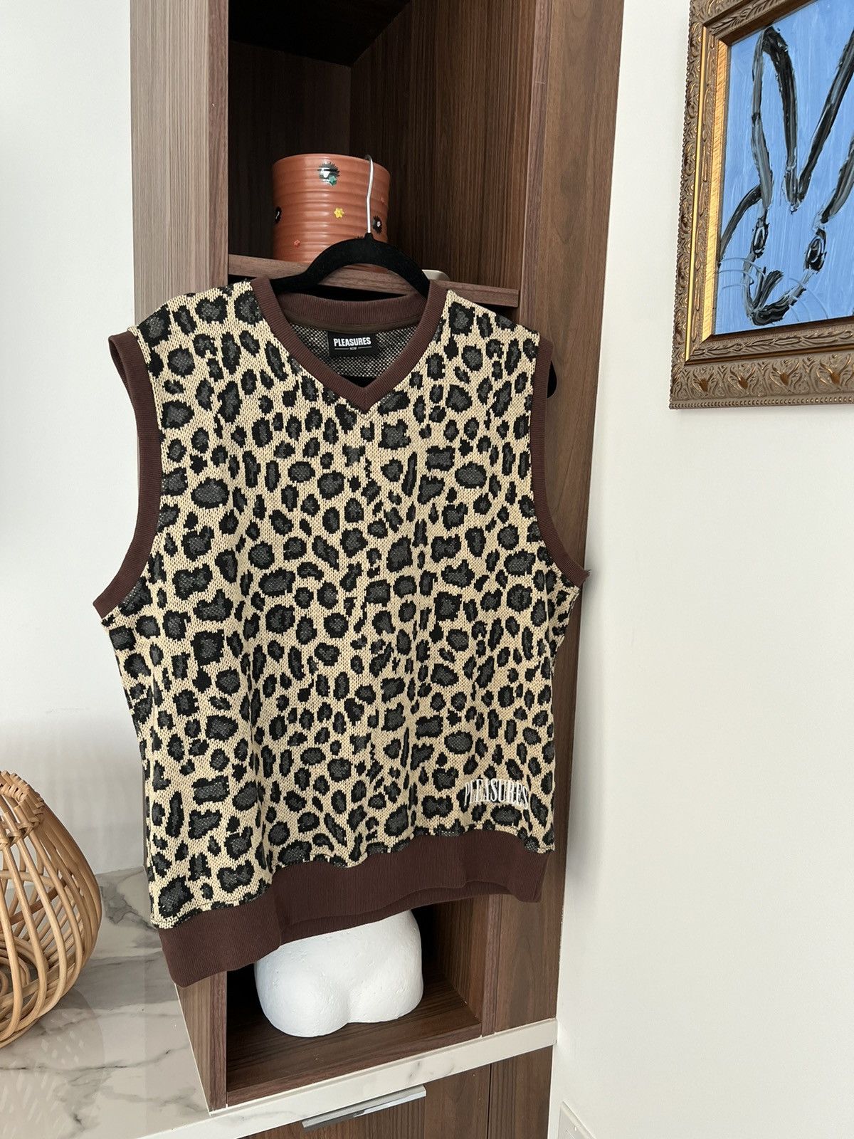 Supreme Leopard Knit Vest